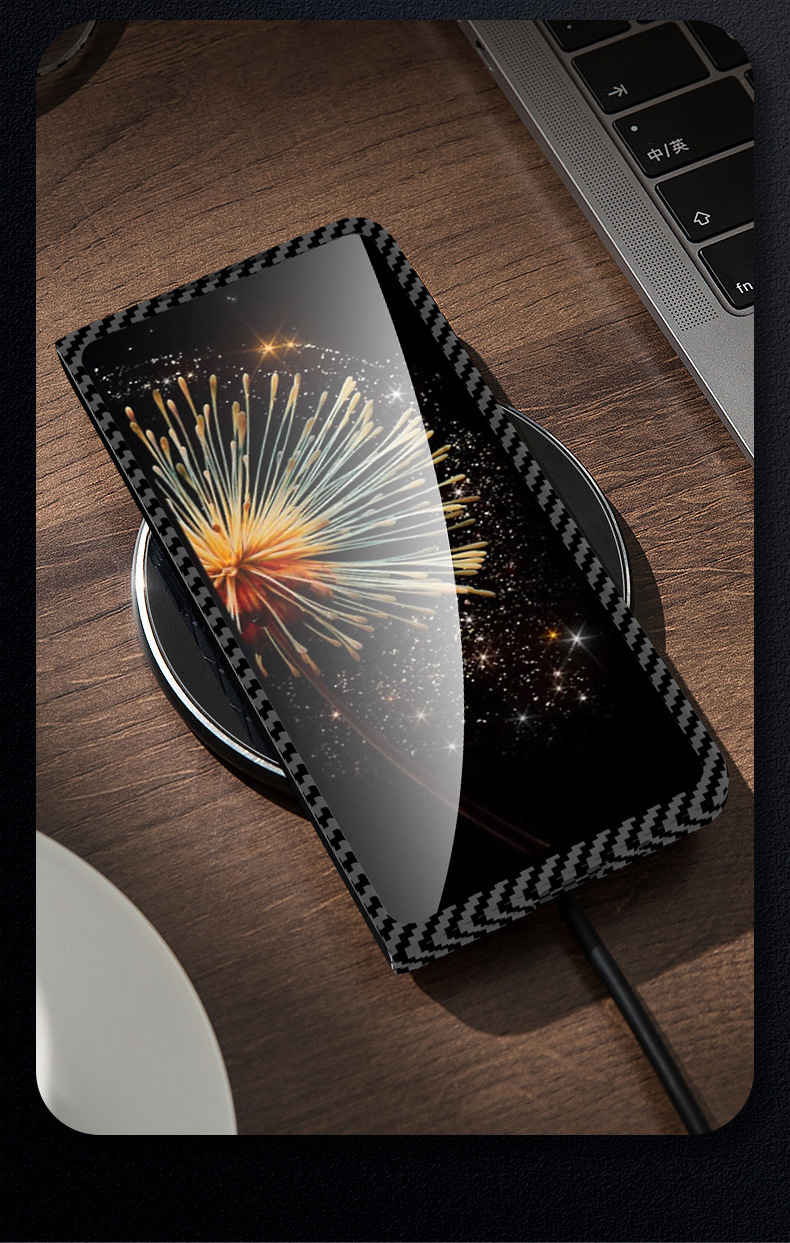 Compatible with Xiaomi X Fold4/3/2 phone case, 360° magnetic rotating stand, foldable screen carbon fiber protective case