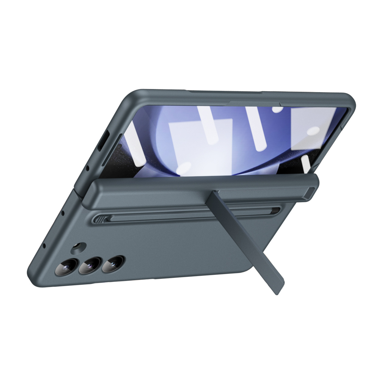 Compatible with Samsung Z Fold 8/7 phone case 6/5 with pen, hinge, side stand, 4/3 full-coverage protective case.