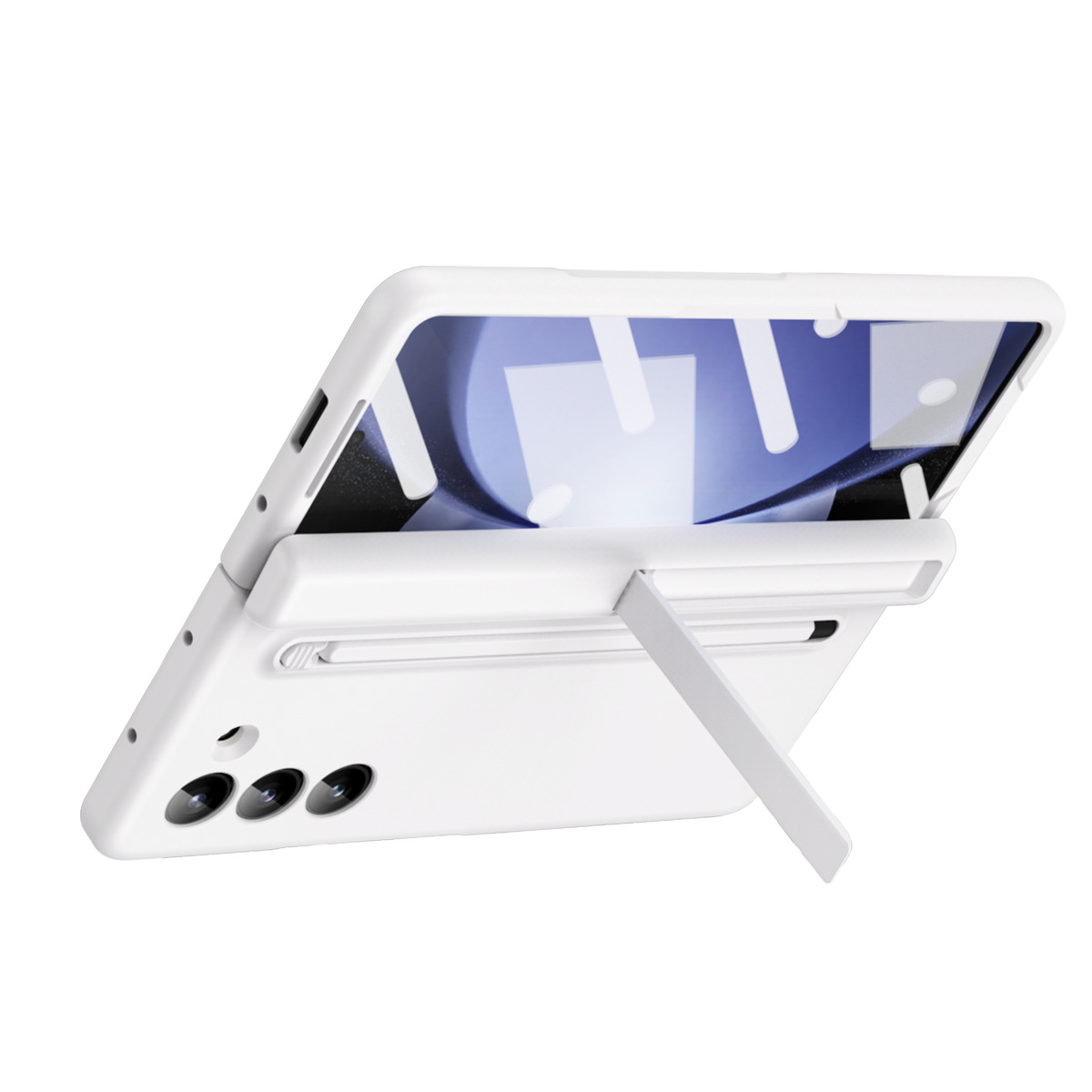 Compatible with Samsung Z Fold 8/7 phone case 6/5 with pen, hinge, side stand, 4/3 full-coverage protective case.
