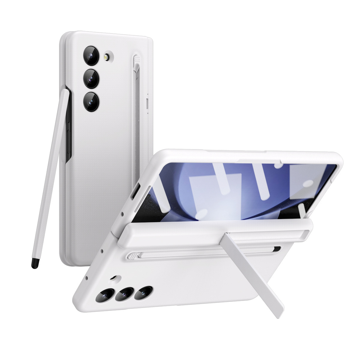 Compatible with Samsung Z Fold 8/7 phone case 6/5 with pen, hinge, side stand, 4/3 full-coverage protective case.