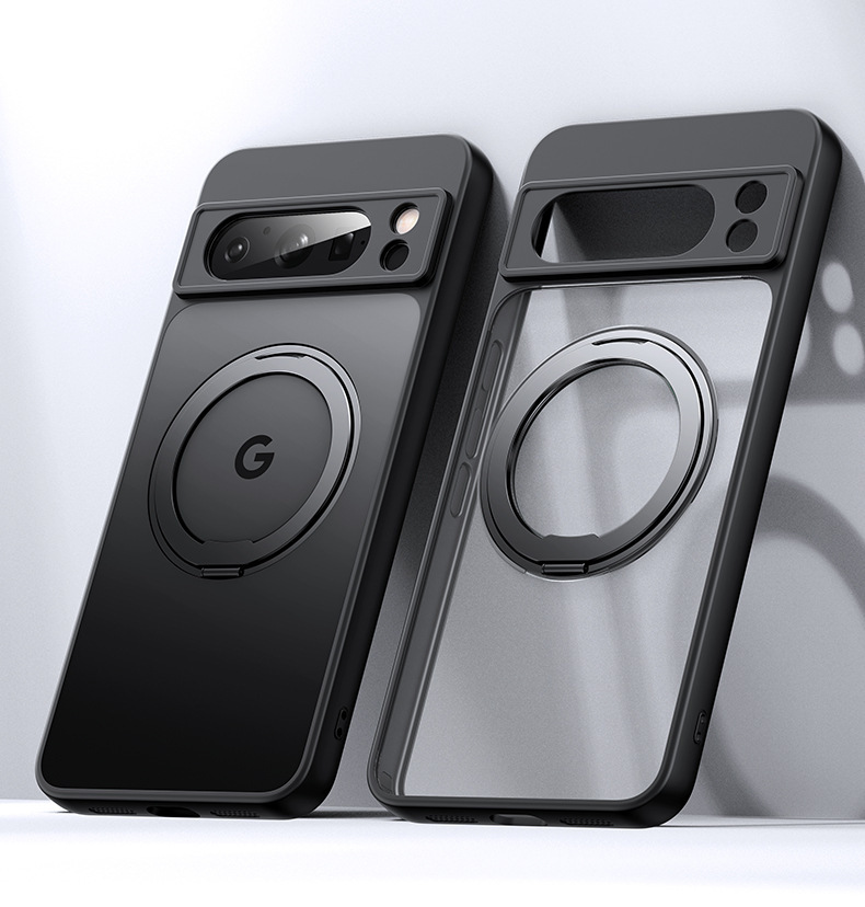 Compatible with Google Pixel 11 Pro phone case, 10proXL magnetic 360° rotating stand, 9A drop-proof protective case.