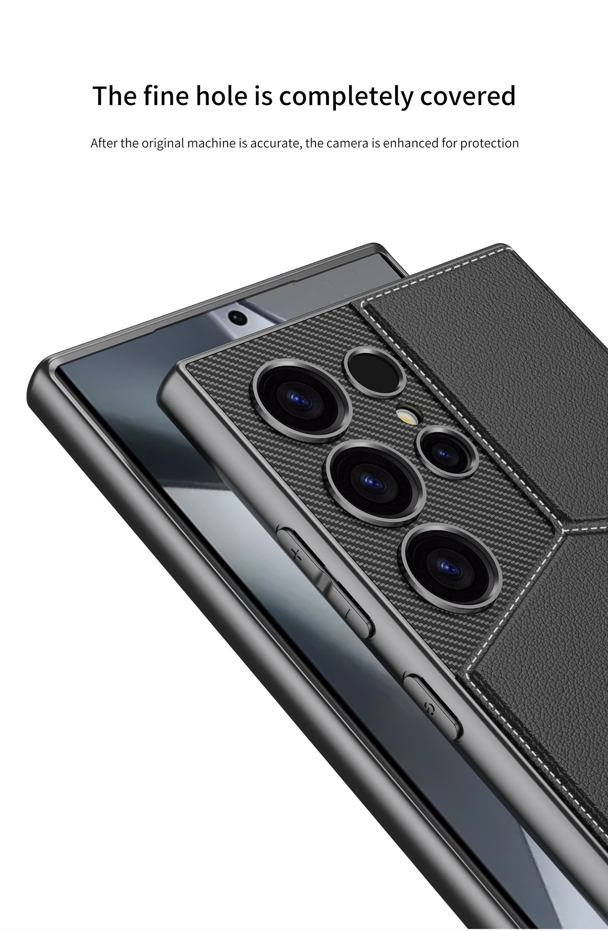 Compatible with Samsung S26 Ultra phone case, S25/24 Ultra magnetic card holder, business protective case, cross-border