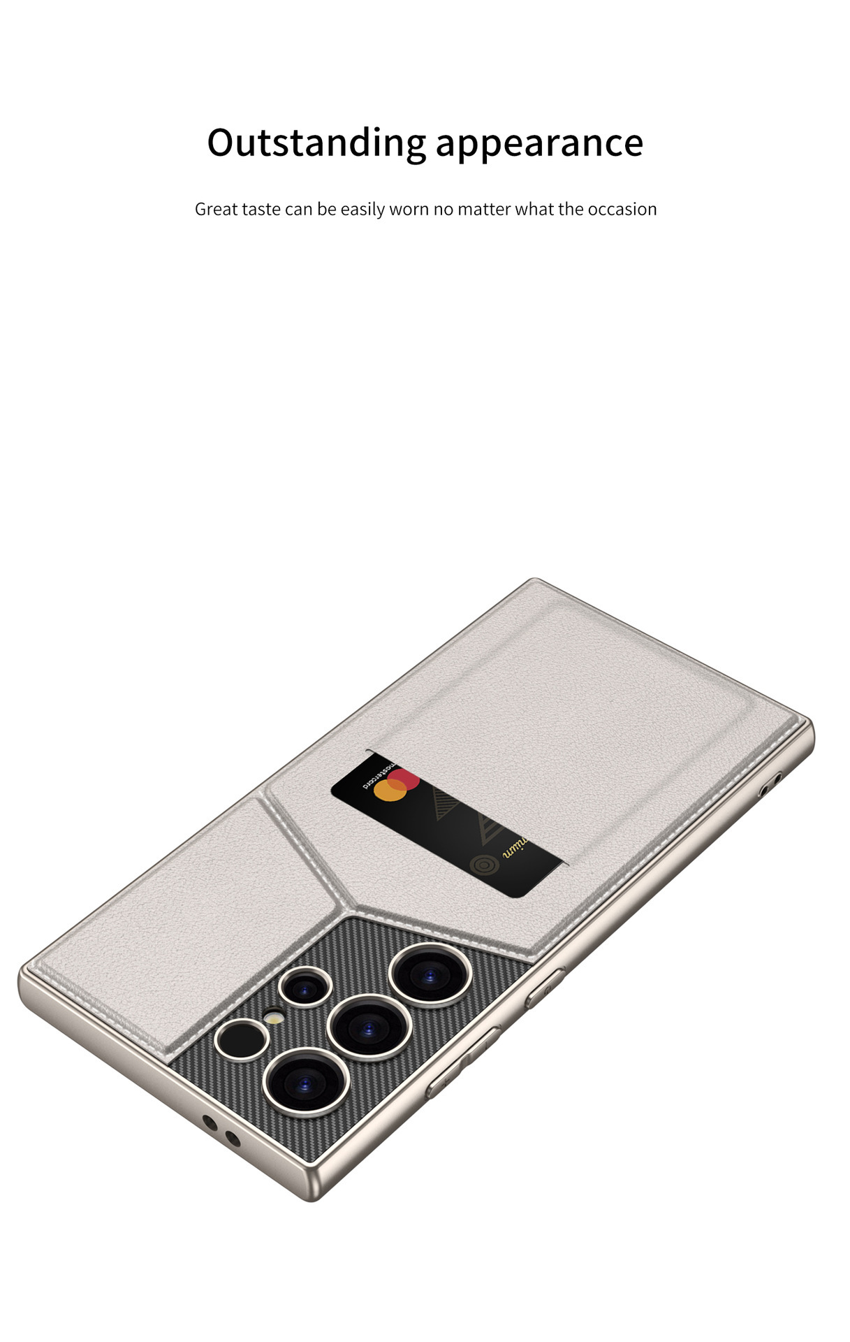 Compatible with Samsung S26 Ultra phone case, S25/24 Ultra magnetic card holder, business protective case, cross-border