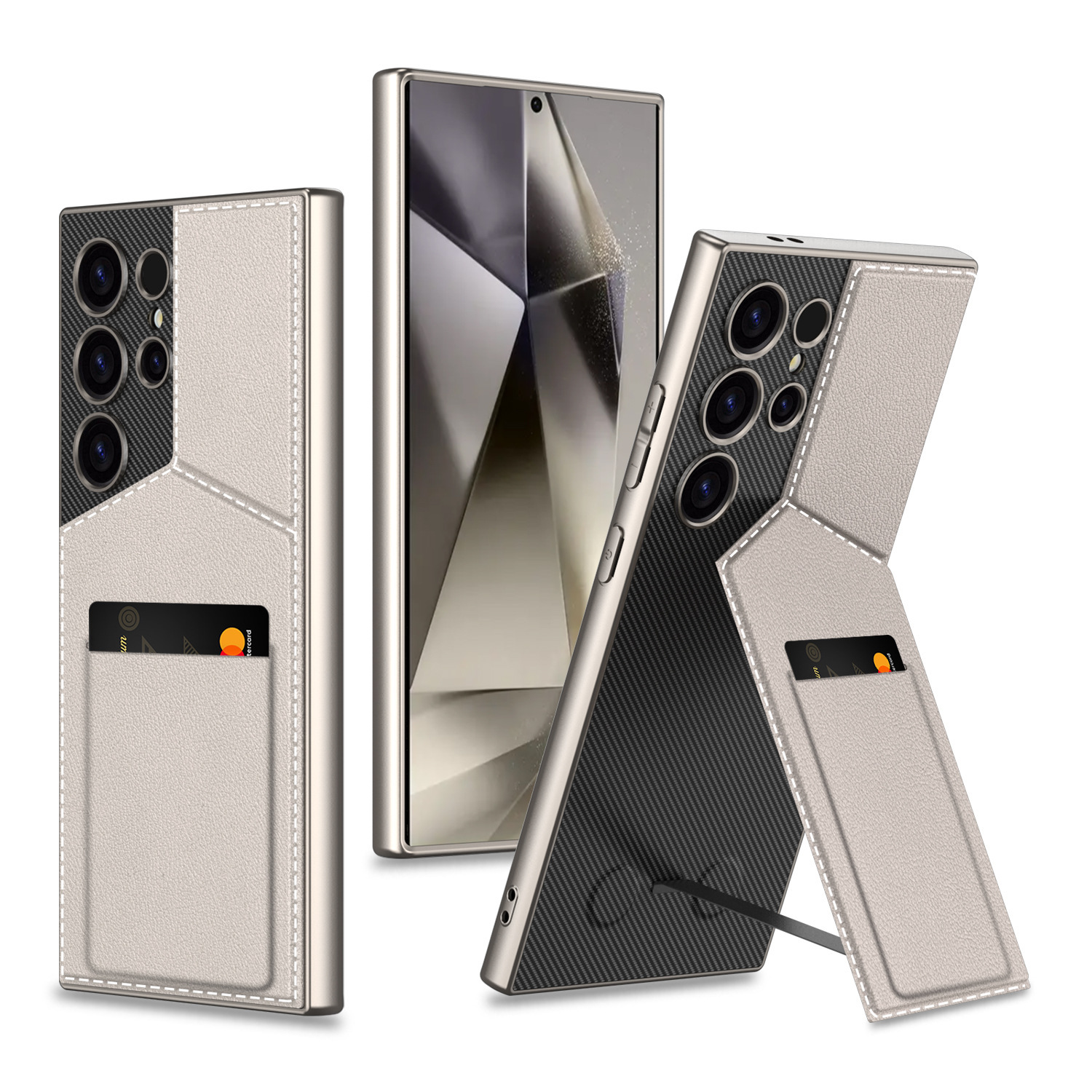 Compatible with Samsung S26 Ultra phone case, S25/24 Ultra magnetic card holder, business protective case, cross-border