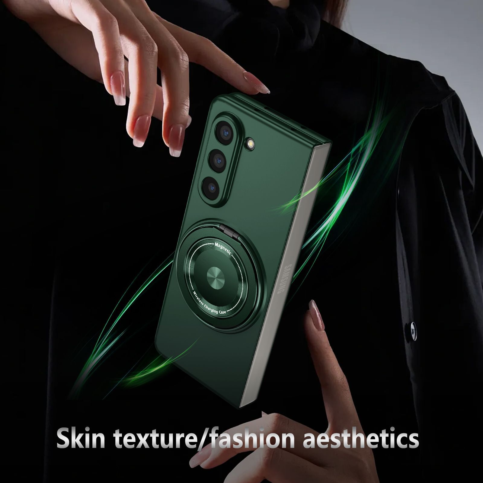 Compatible with Samsung Z Fold 8/7 phone case 6/5 magnetic rotating stand 4/3 drop-proof Flip 8/7 protective case