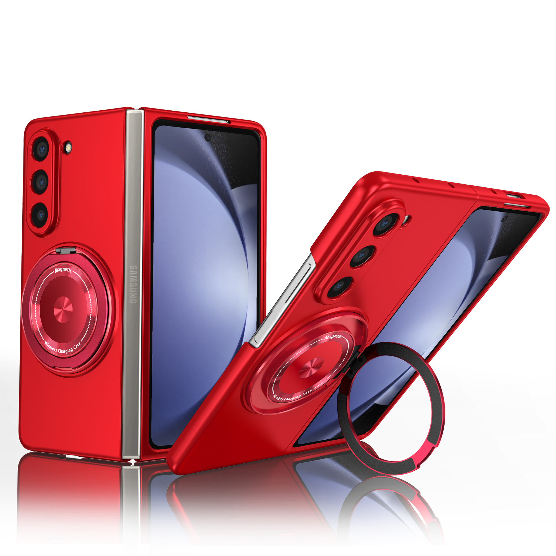 Compatible with Samsung Z Fold 8/7 phone case 6/5 magnetic rotating stand 4/3 drop-proof Flip 8/7 protective case
