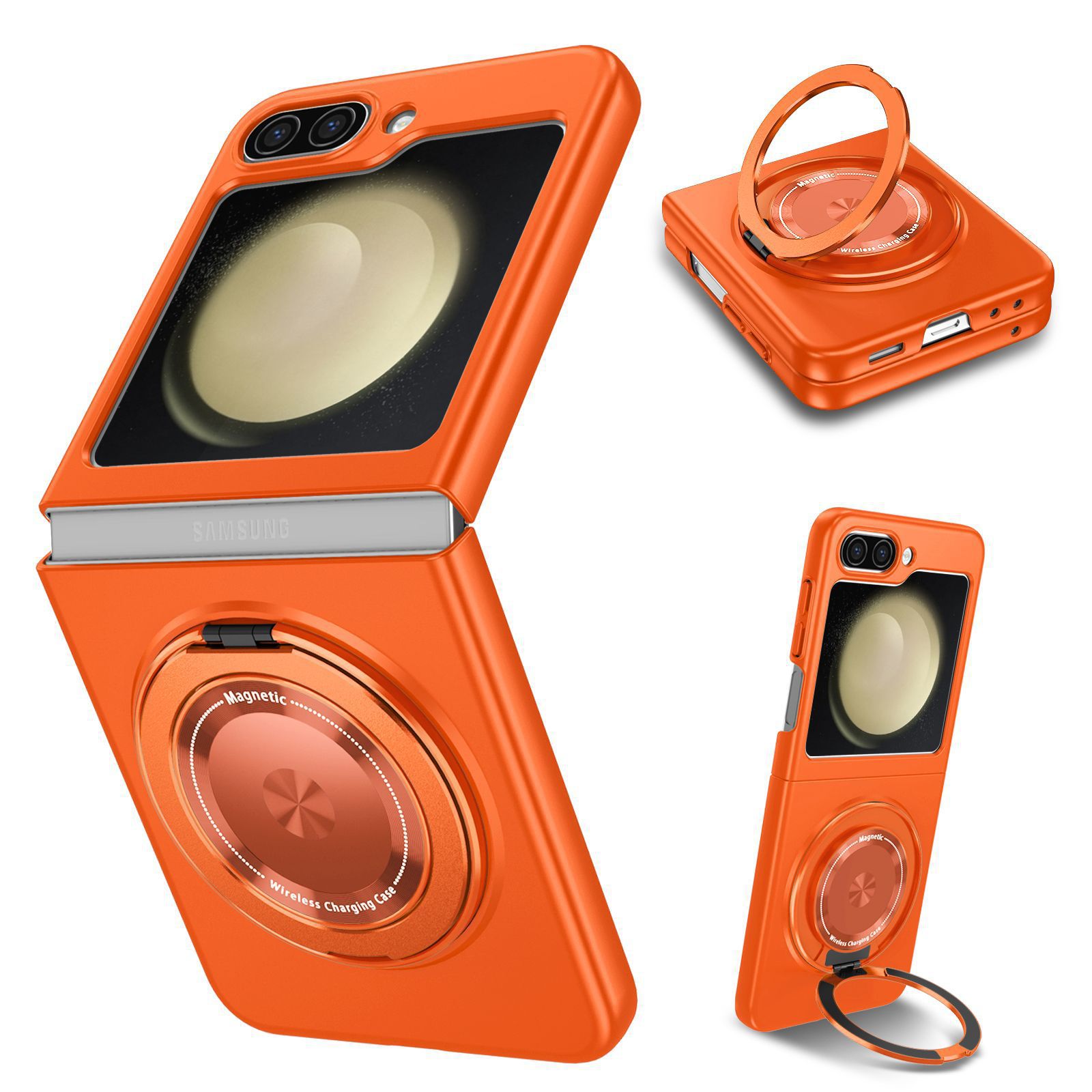 Compatible with Samsung Z Fold 8/7 phone case 6/5 magnetic rotating stand 4/3 drop-proof Flip 8/7 protective case