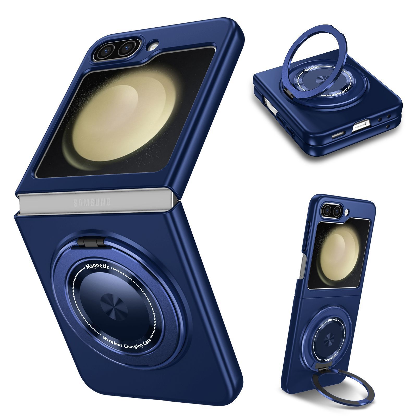 Compatible with Samsung Z Fold 8/7 phone case 6/5 magnetic rotating stand 4/3 drop-proof Flip 8/7 protective case