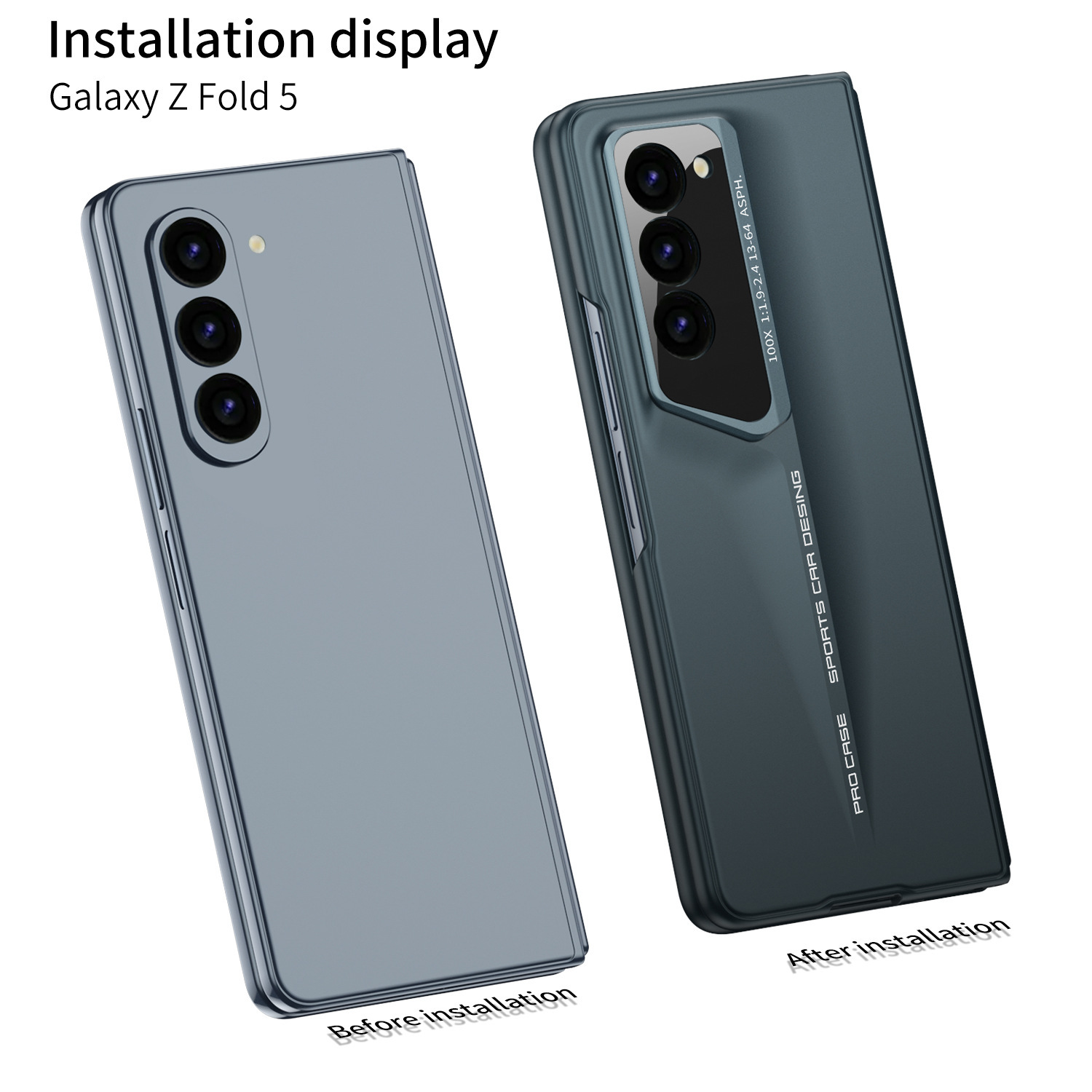 Compatible with Samsung Z Fold8 Ultra phone case 7/6 ultra-thin micro-frosted case film blade 5/4 shockproof protective case
