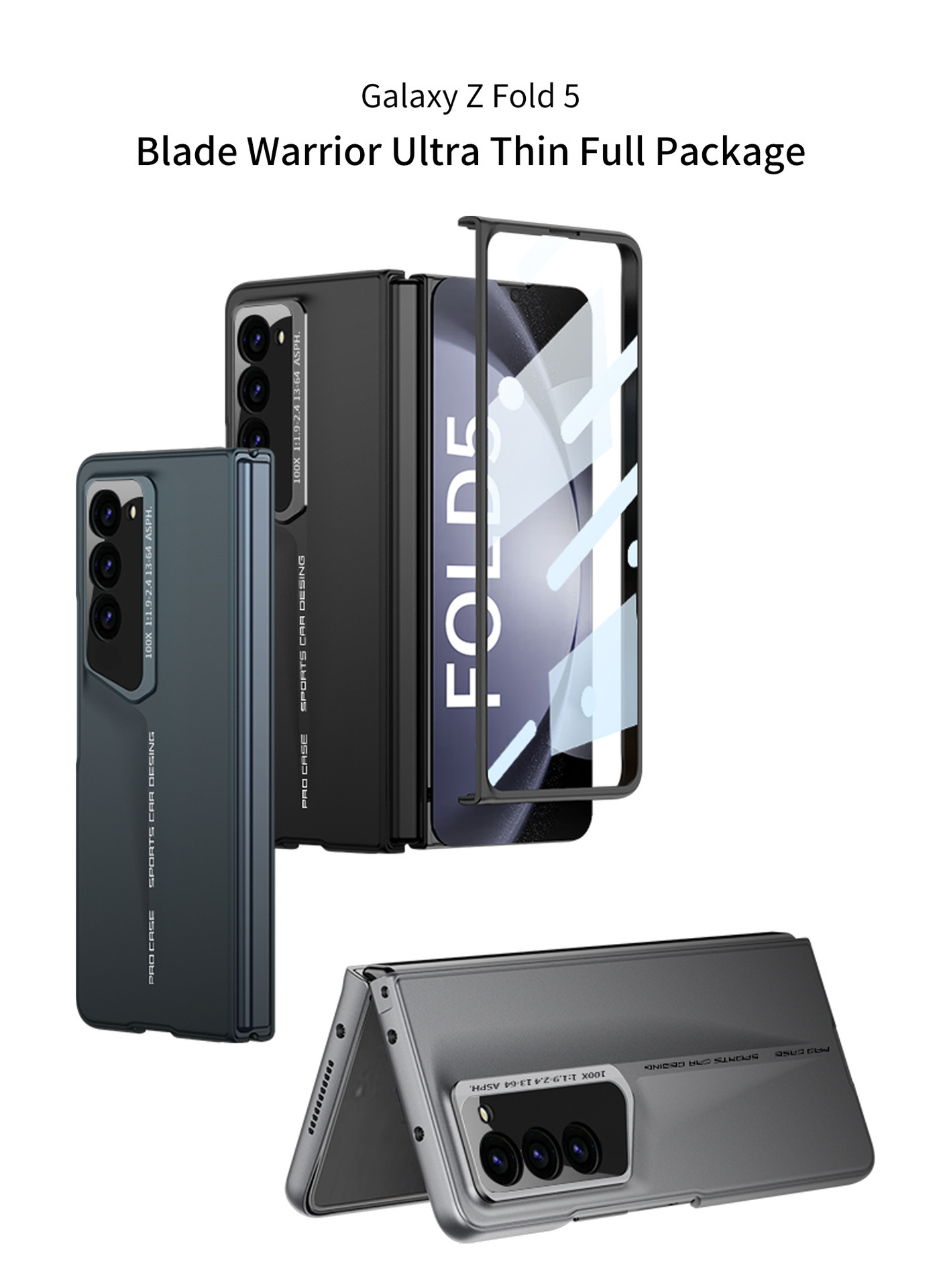 Compatible with Samsung Z Fold8 Ultra phone case 7/6 ultra-thin micro-frosted case film blade 5/4 shockproof protective case