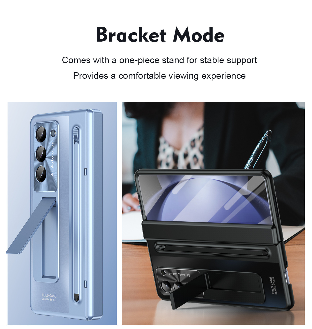 Compatible with Samsung Z Fold8/7/6 phone case TriFold pen stand case and screen protector W25 foldable screen protector