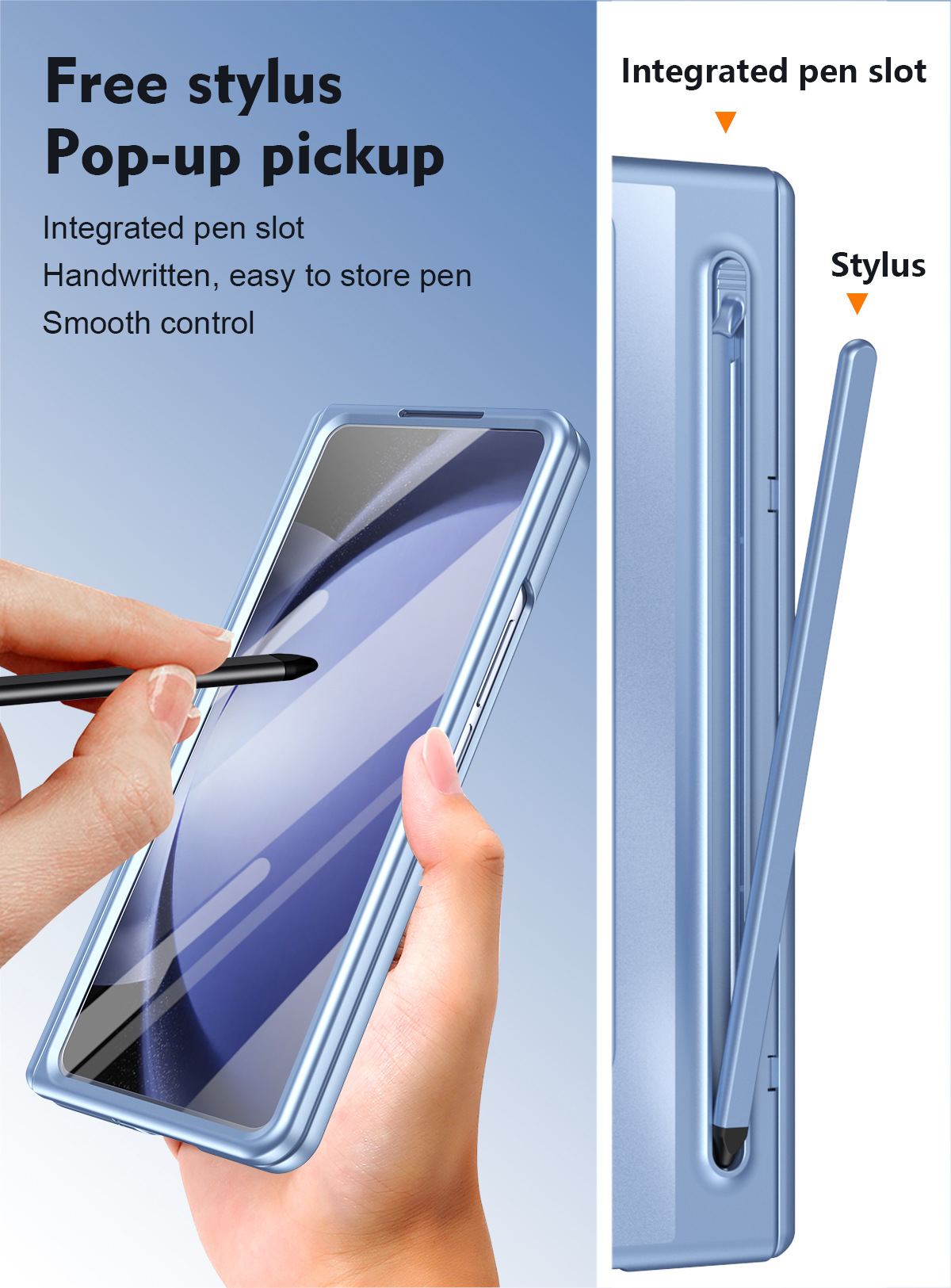 Compatible with Samsung Z Fold8/7/6 phone case TriFold pen stand case and screen protector W25 foldable screen protector