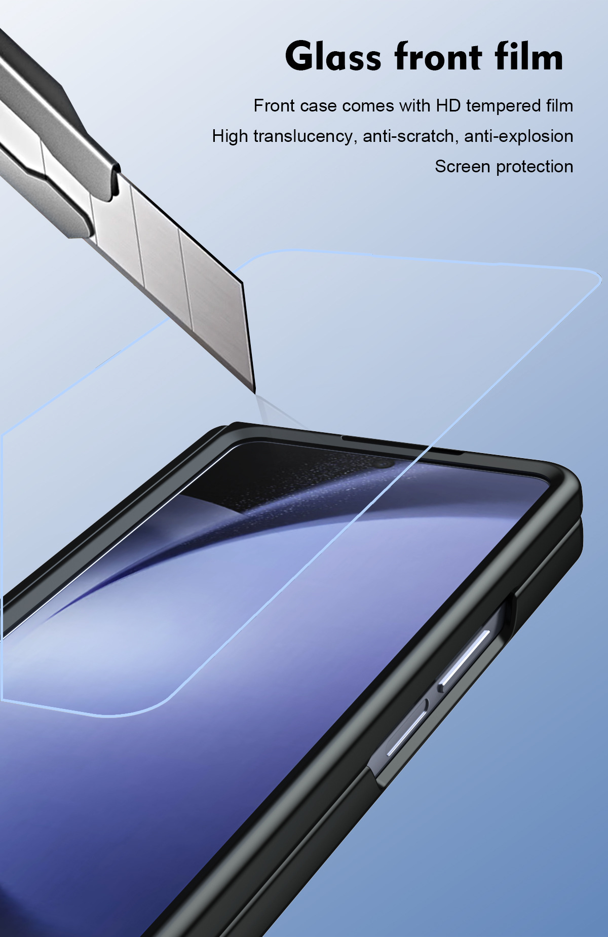 Compatible with Samsung Z Fold8/7/6 phone case TriFold pen stand case and screen protector W25 foldable screen protector
