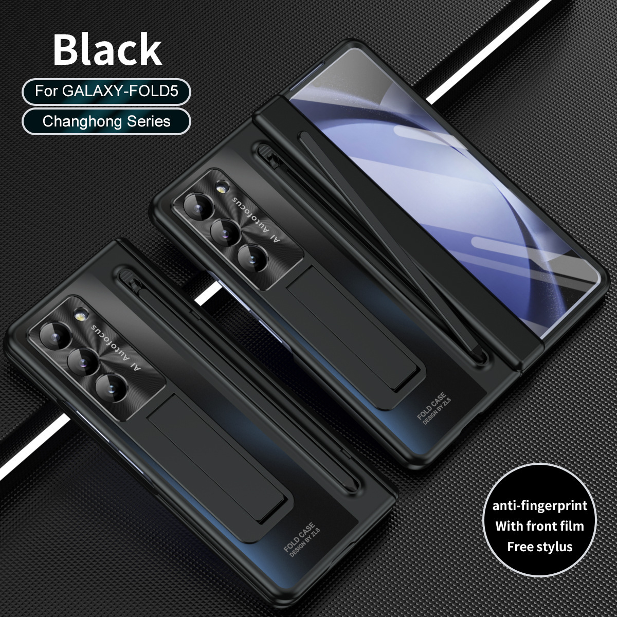 Compatible with Samsung Z Fold8/7/6 phone case TriFold pen stand case and screen protector W25 foldable screen protector