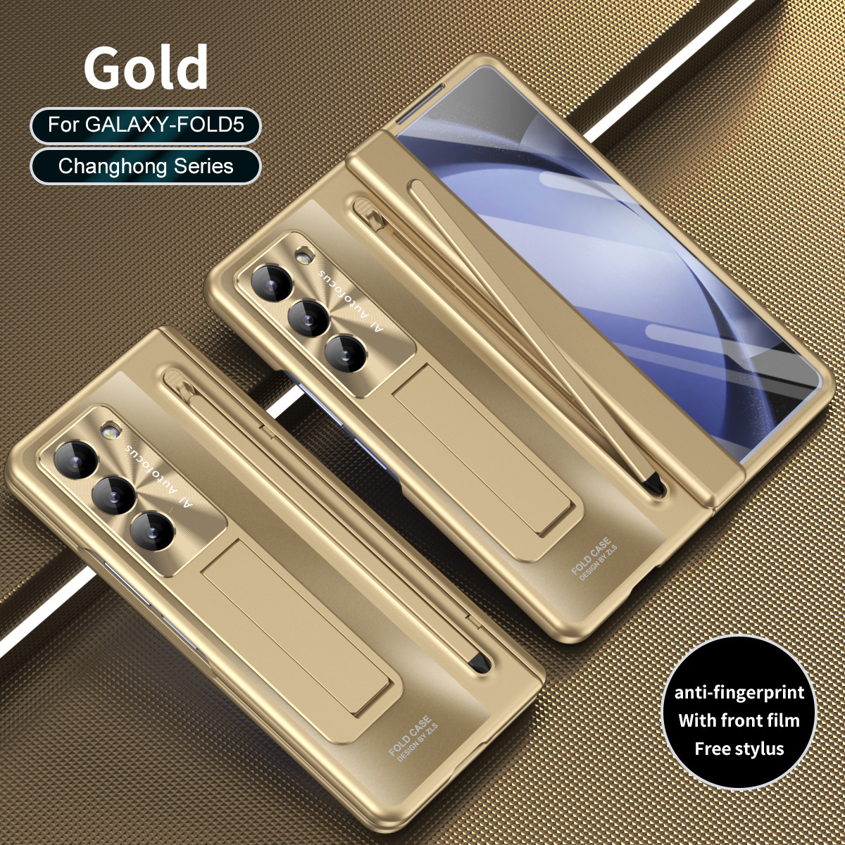 Compatible with Samsung Z Fold8/7/6 phone case TriFold pen stand case and screen protector W25 foldable screen protector