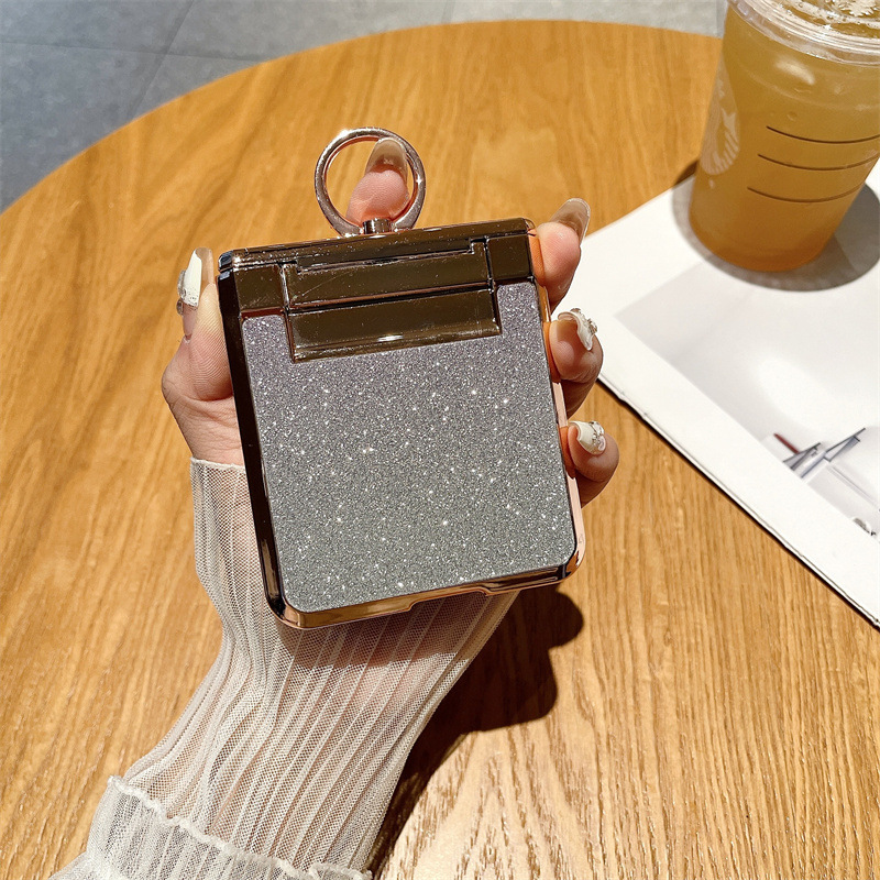 Compatible with OPPO Find N3 Flip phone case, N2 Flip ring hinge, diamond lens shockproof protective case