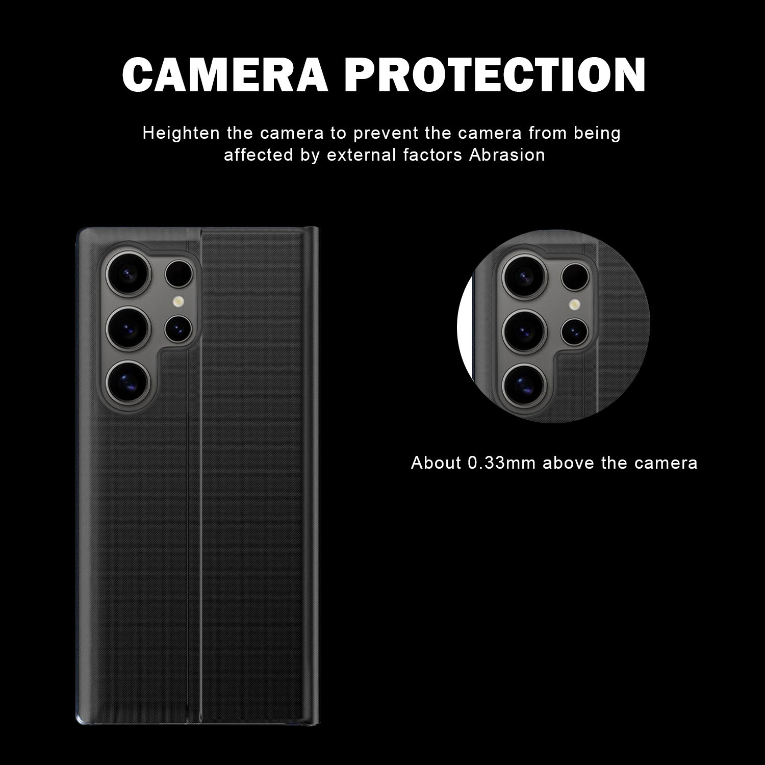 Compatible with Samsung S26 Ultra phone case, S25 Plus smart flip phone with window, S24/23U stand, shockproof leather case