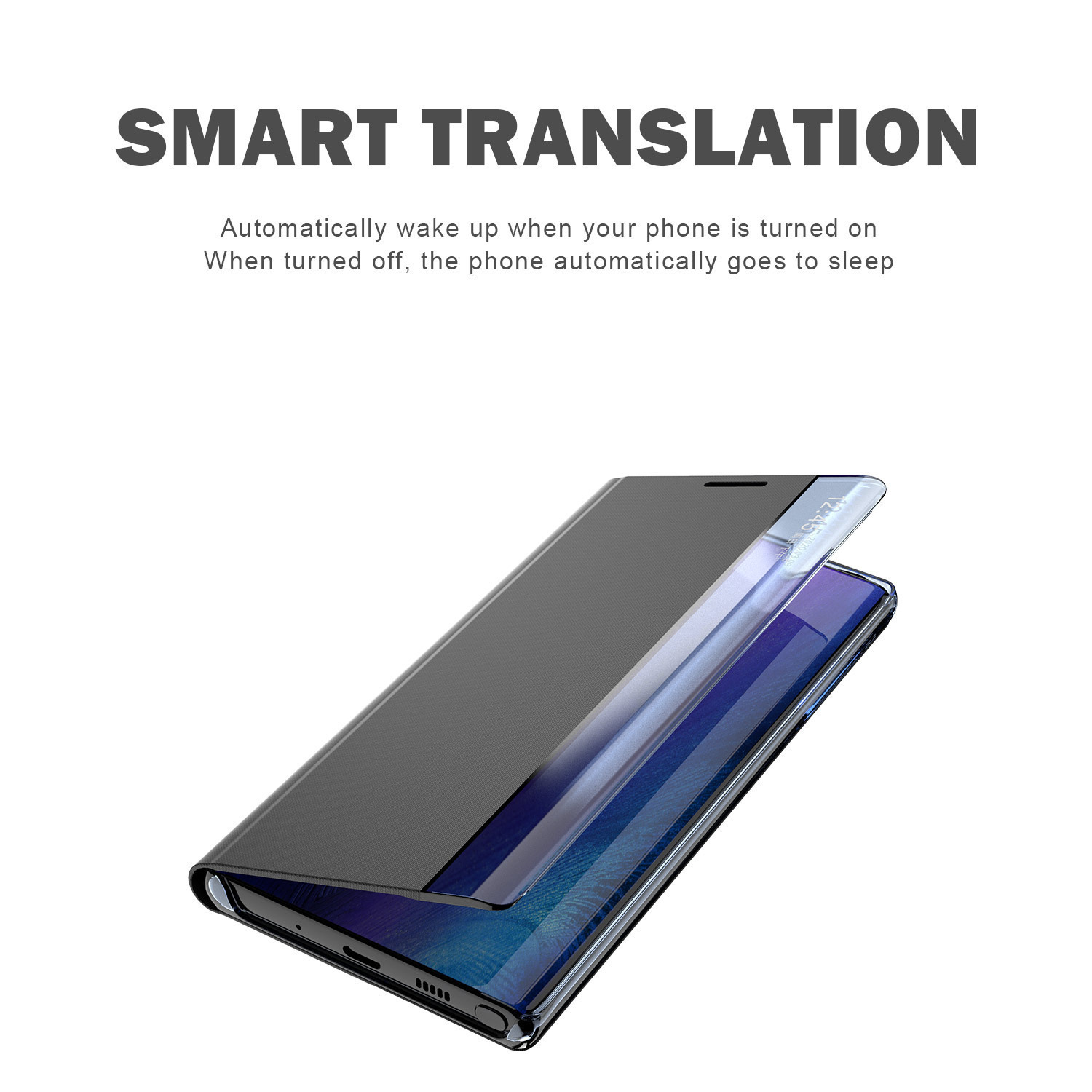 Compatible with Samsung S26 Ultra phone case, S25 Plus smart flip phone with window, S24/23U stand, shockproof leather case