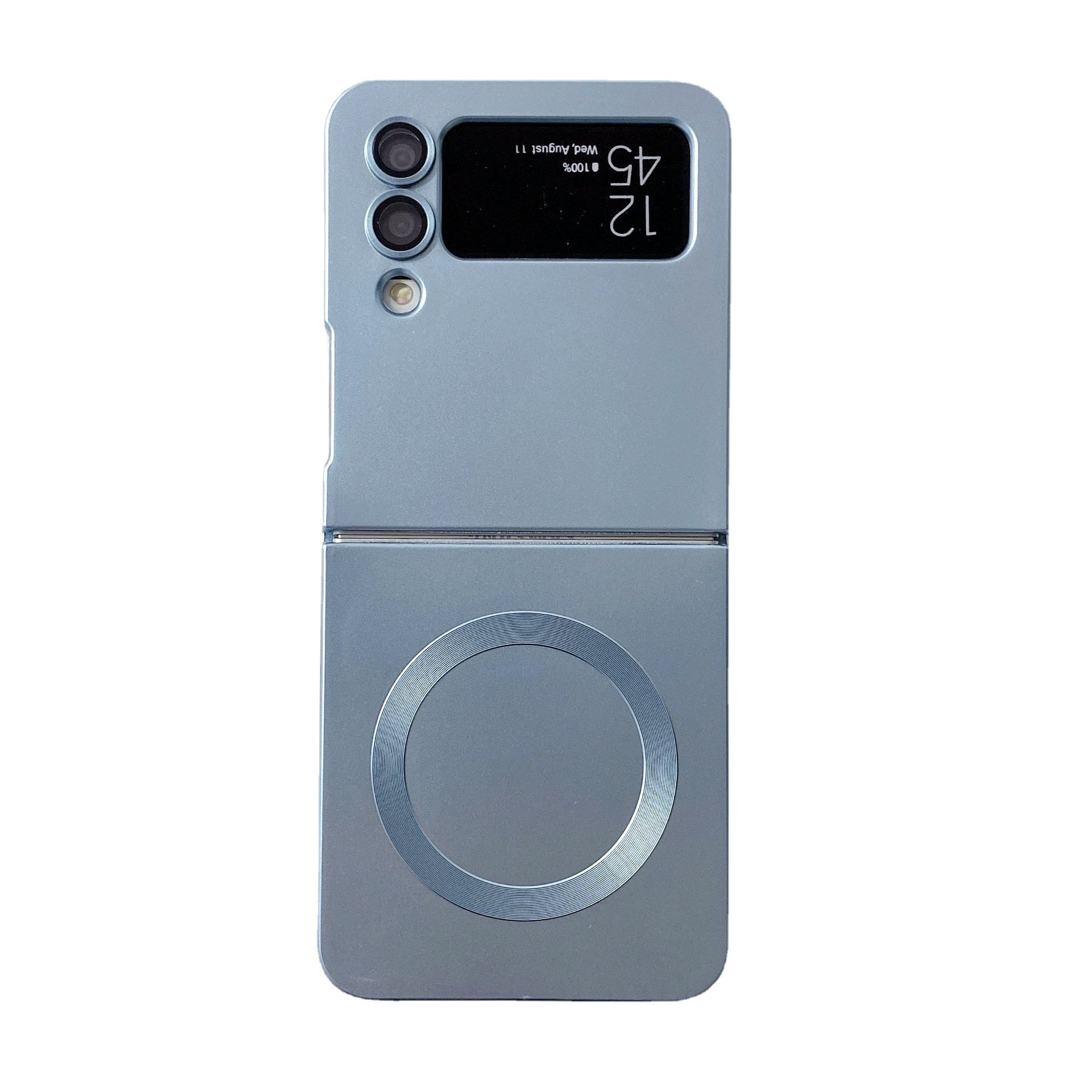 Compatible with Samsung Z Flip 7/6 phone case, 5/4/3 folding screen, magnetic ring, frosted TPU soft case, Amazon.