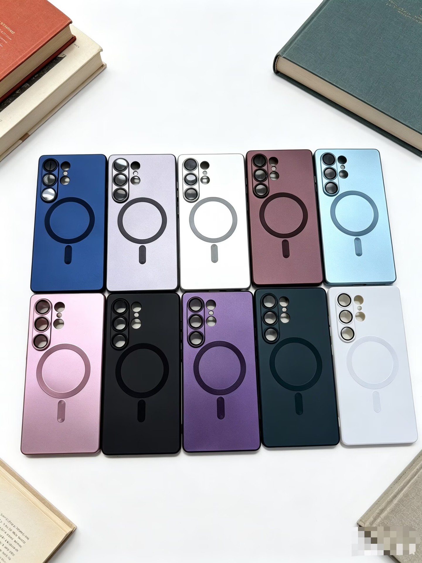 Compatible with Samsung S26/25 ULTRA phone case A57, wireless charging, magnetic closure, S24 Plus, dustproof mesh, A36 protective case