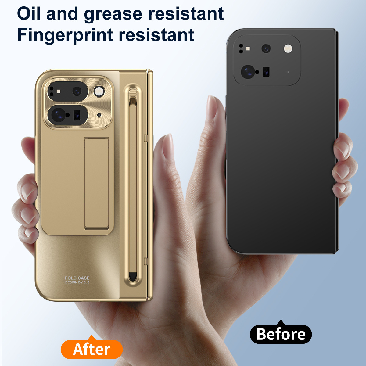 Compatible with Google Pixel 11 Fold phone case 10/9proF with pen, spring hinge, full-coverage protective case.