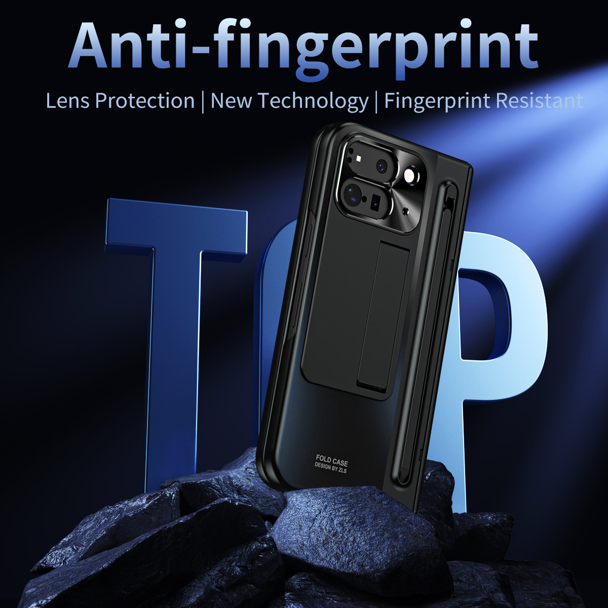 Compatible with Google Pixel 11 Fold phone case 10/9proF with pen, spring hinge, full-coverage protective case.