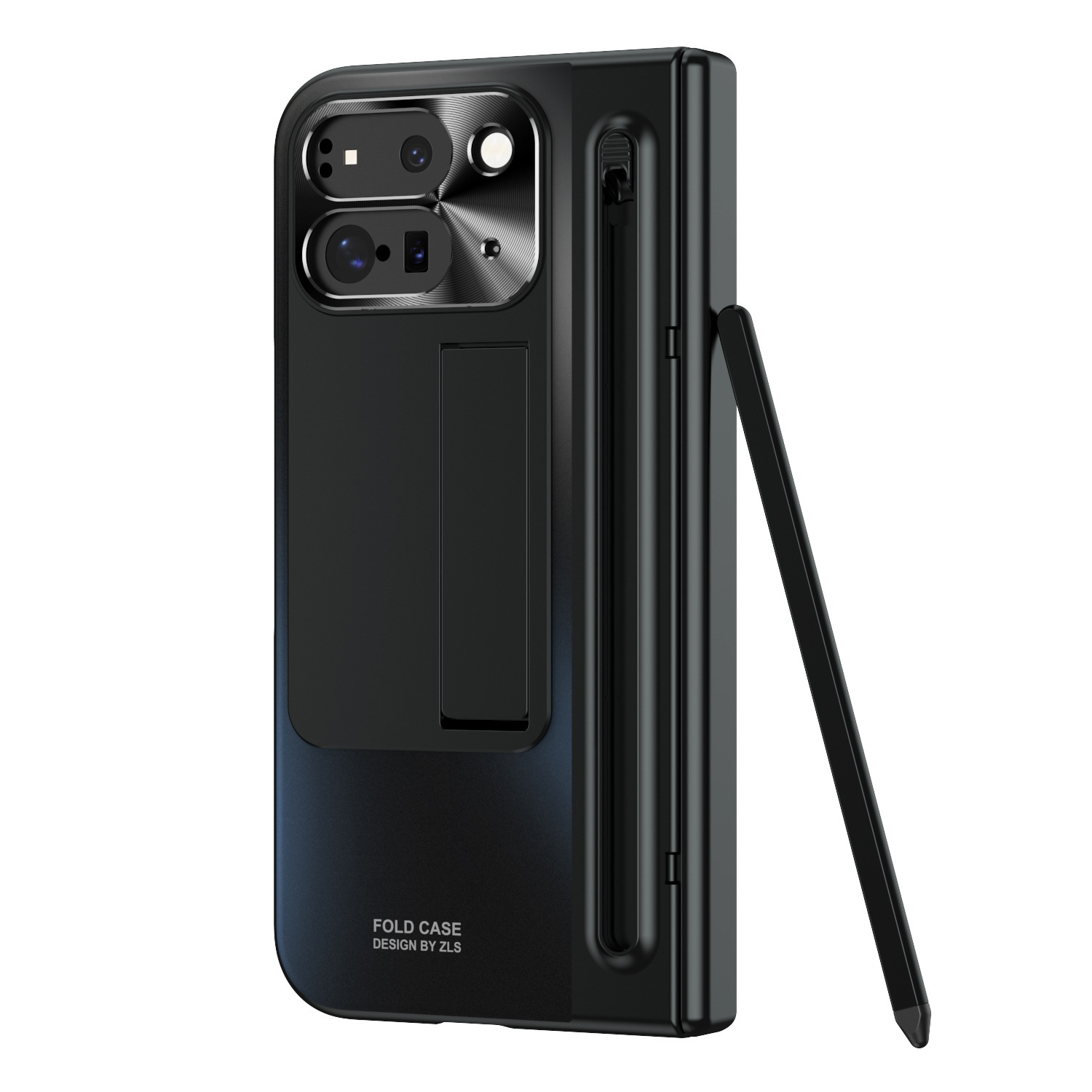 Compatible with Google Pixel 11 Fold phone case 10/9proF with pen, spring hinge, full-coverage protective case.