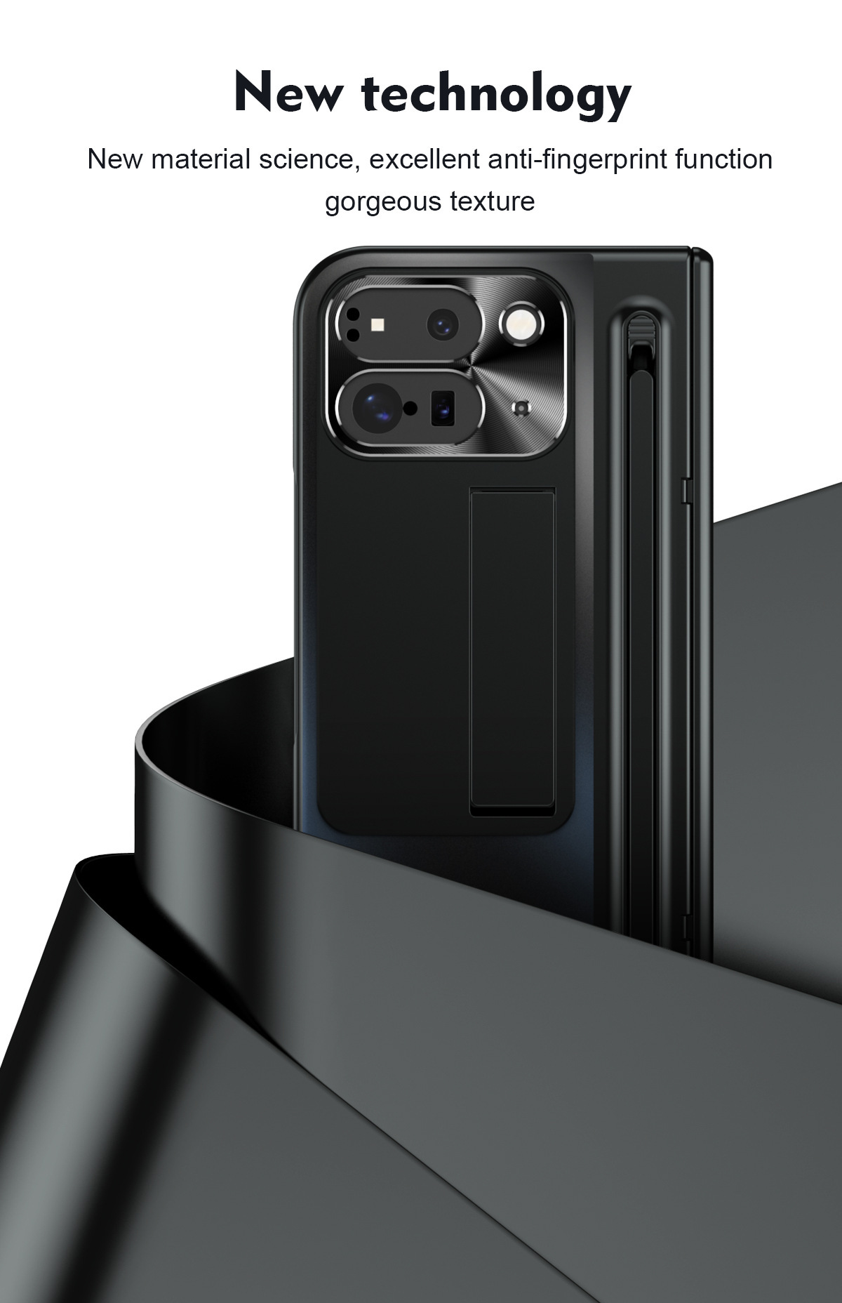 Compatible with Google Pixel 11 Fold phone case 10/9proF with pen, spring hinge, full-coverage protective case.