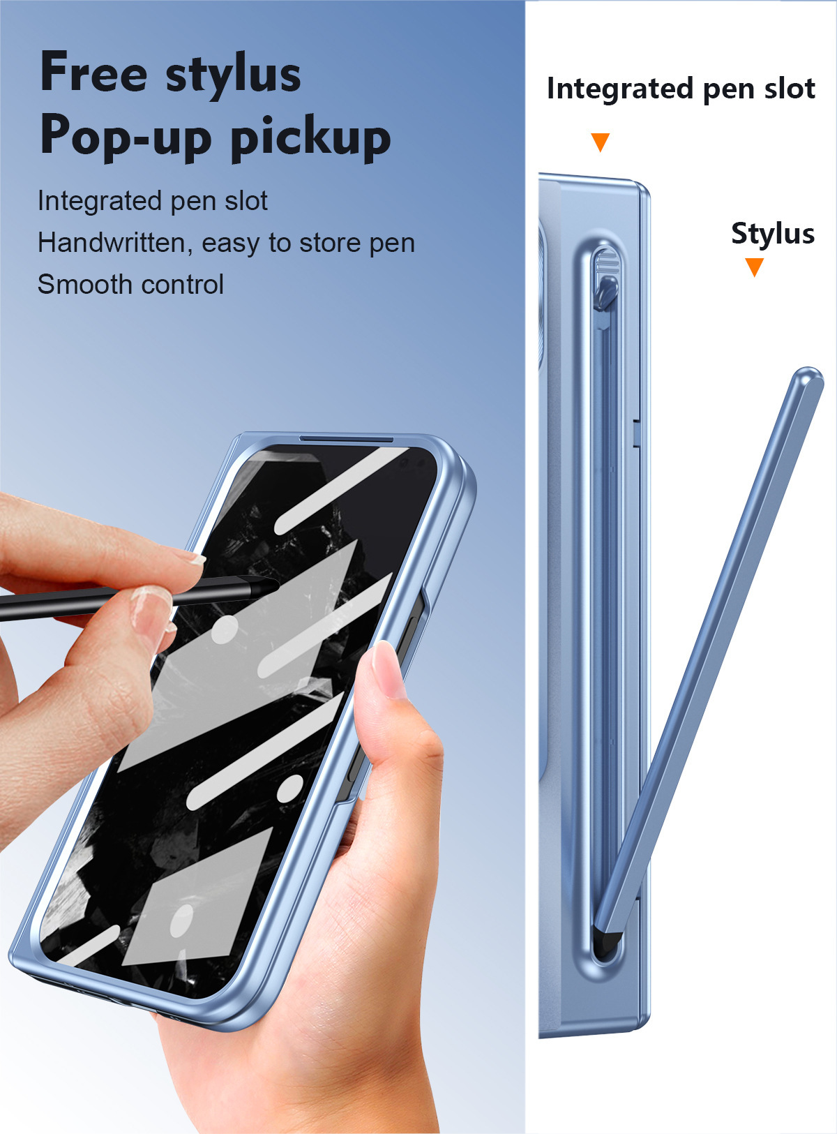Compatible with Google Pixel 11 Fold phone case 10/9proF with pen, spring hinge, full-coverage protective case.