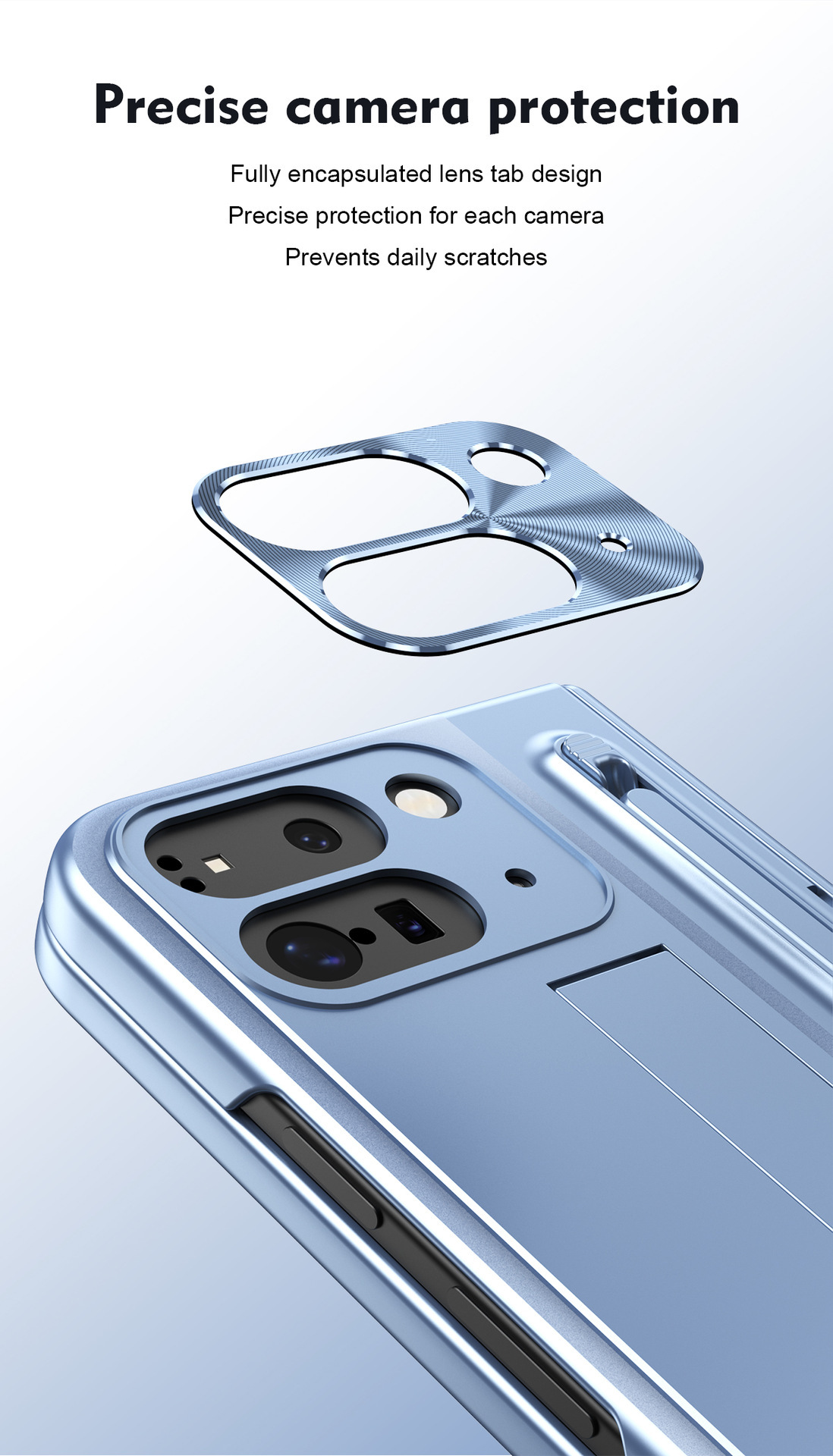 Compatible with Google Pixel 11 Fold phone case 10/9proF with pen, spring hinge, full-coverage protective case.