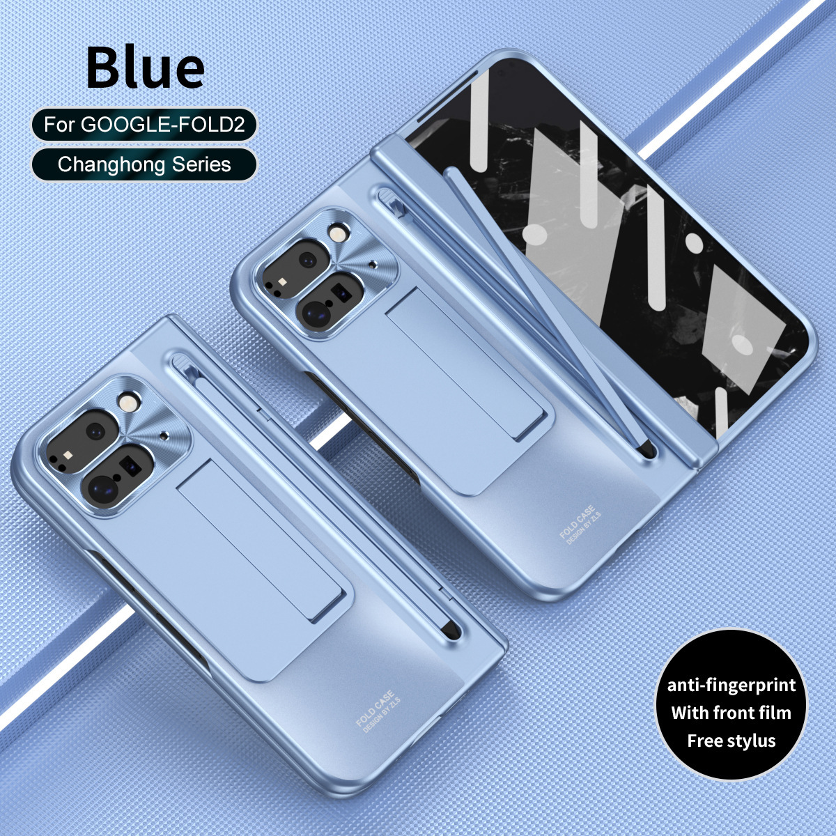 Compatible with Google Pixel 11 Fold phone case 10/9proF with pen, spring hinge, full-coverage protective case.