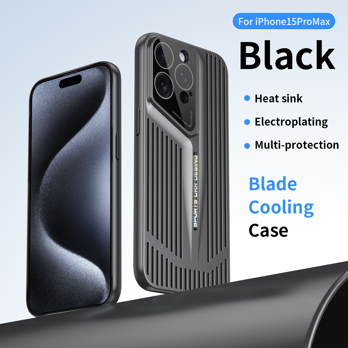 Compatible with Apple 17/16 Pro Max phone cases, 15-inch hollow heat dissipation case, 14-inch ultra-thin blade-like shockproof protective case.