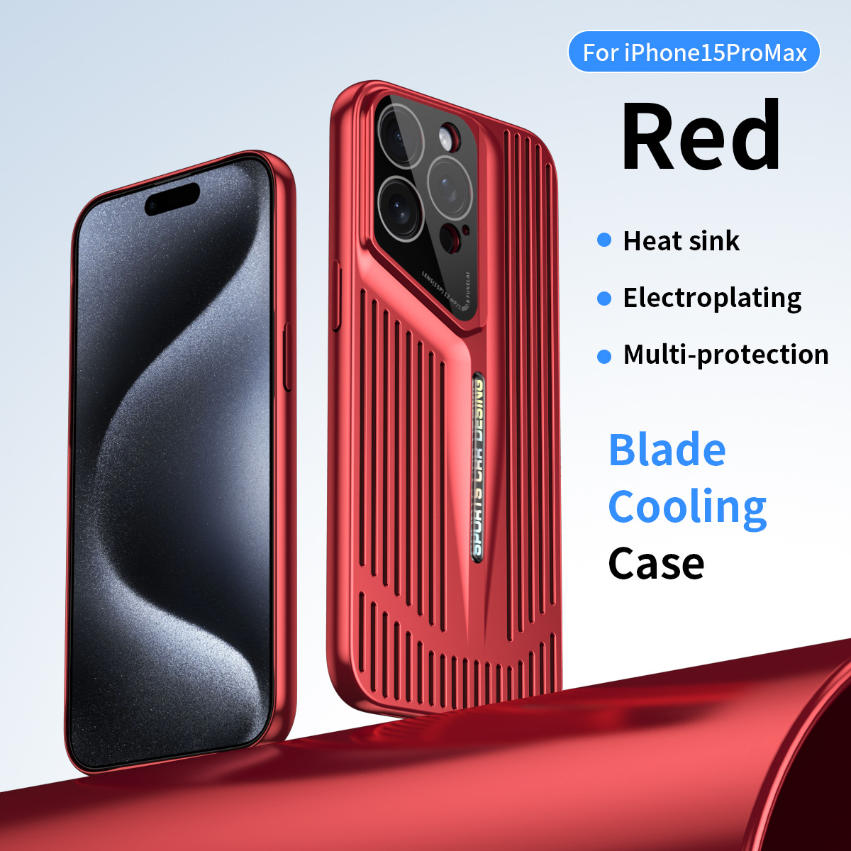 Compatible with Apple 17/16 Pro Max phone cases, 15-inch hollow heat dissipation case, 14-inch ultra-thin blade-like shockproof protective case.