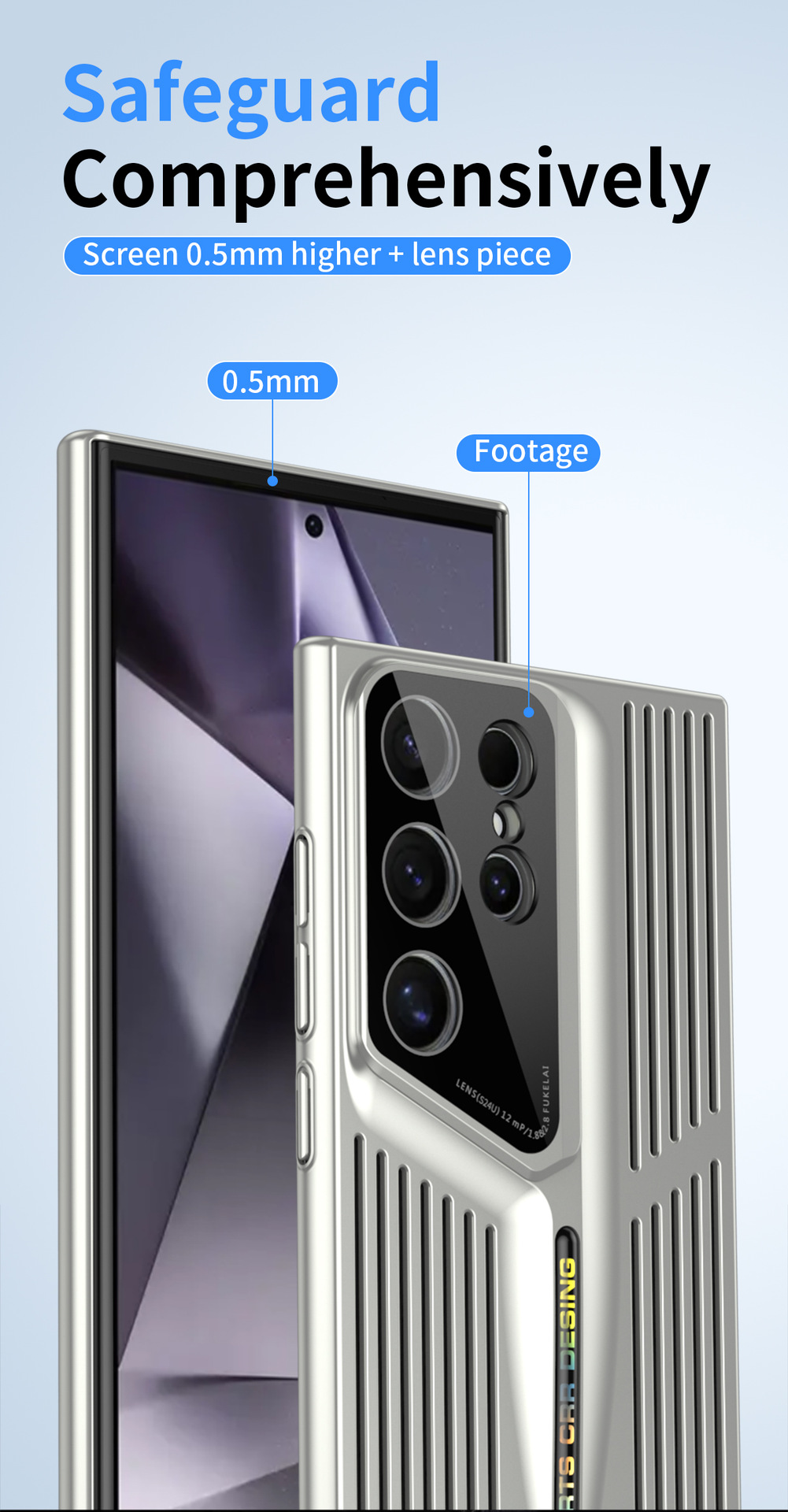 Compatible with Samsung 26 Ultra phone case S25/S24U hollow heat dissipation case S23 Plus ultra-thin drop-proof protective case