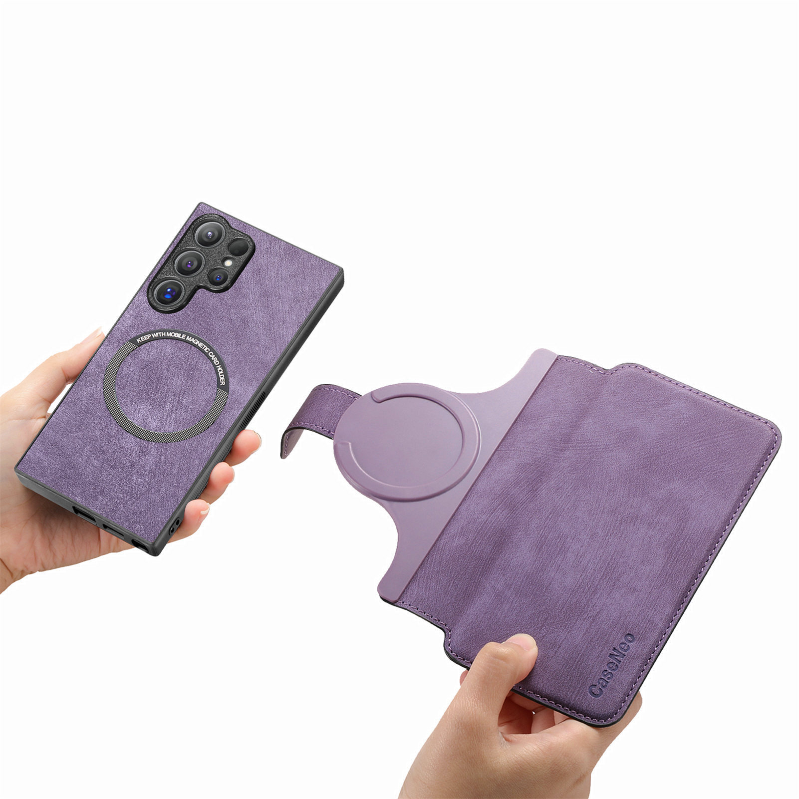 Compatible with Samsung S26U/25Ultra phone case A57 magnetic 2-in-1 S24P detachable cover A36 protective case