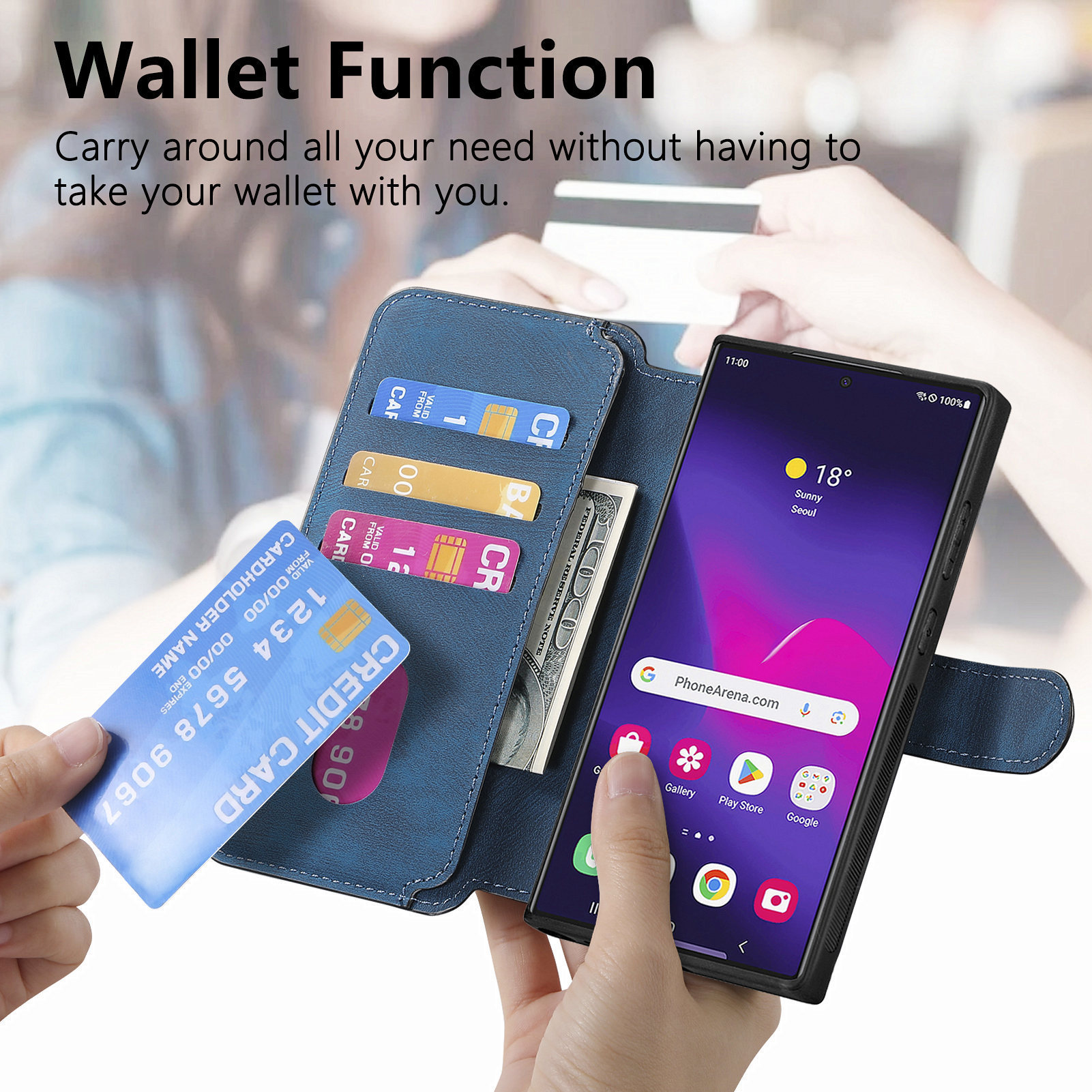 Compatible with Samsung S26U/25Ultra phone case A57 magnetic 2-in-1 S24P detachable cover A36 protective case