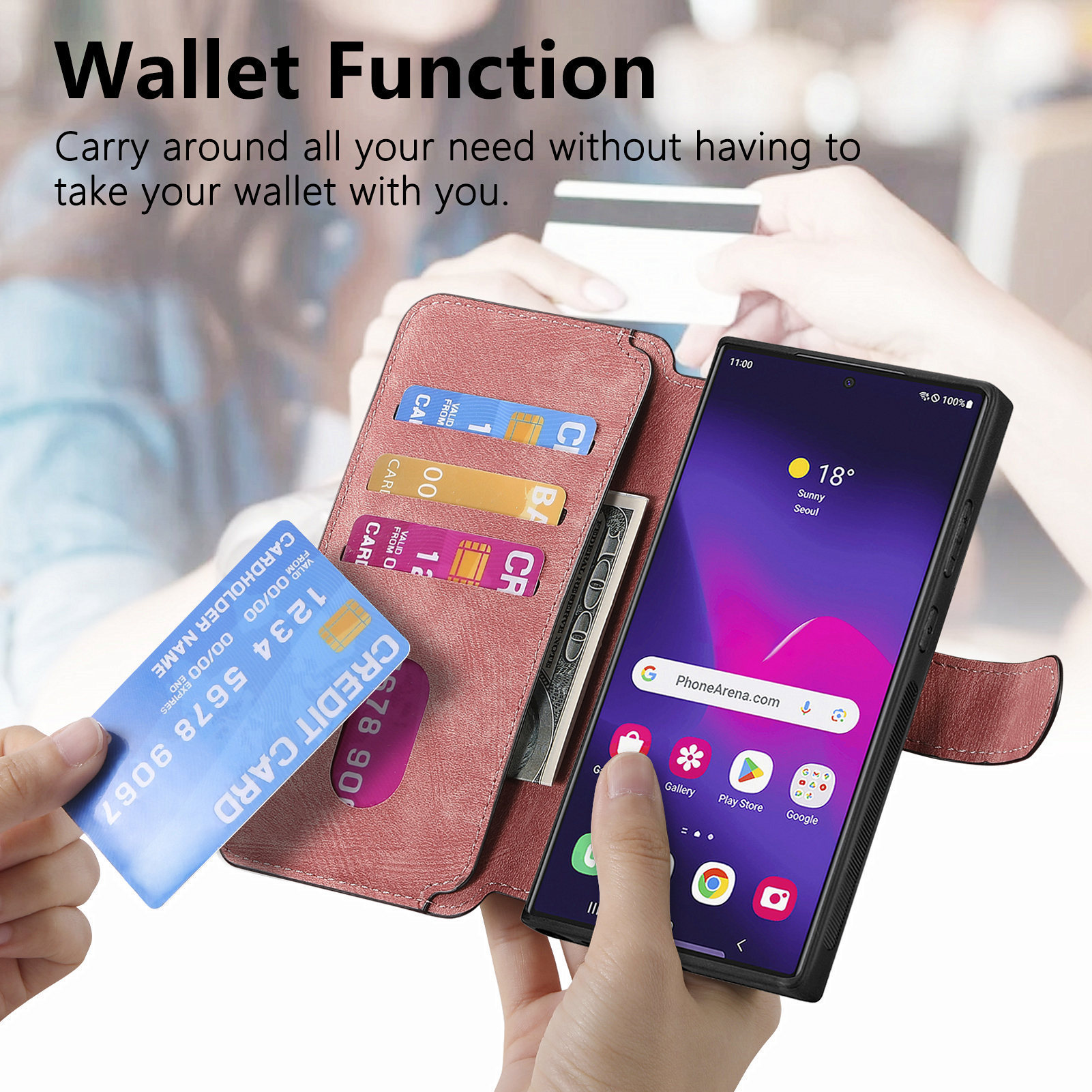 Compatible with Samsung S26U/25Ultra phone case A57 magnetic 2-in-1 S24P detachable cover A36 protective case