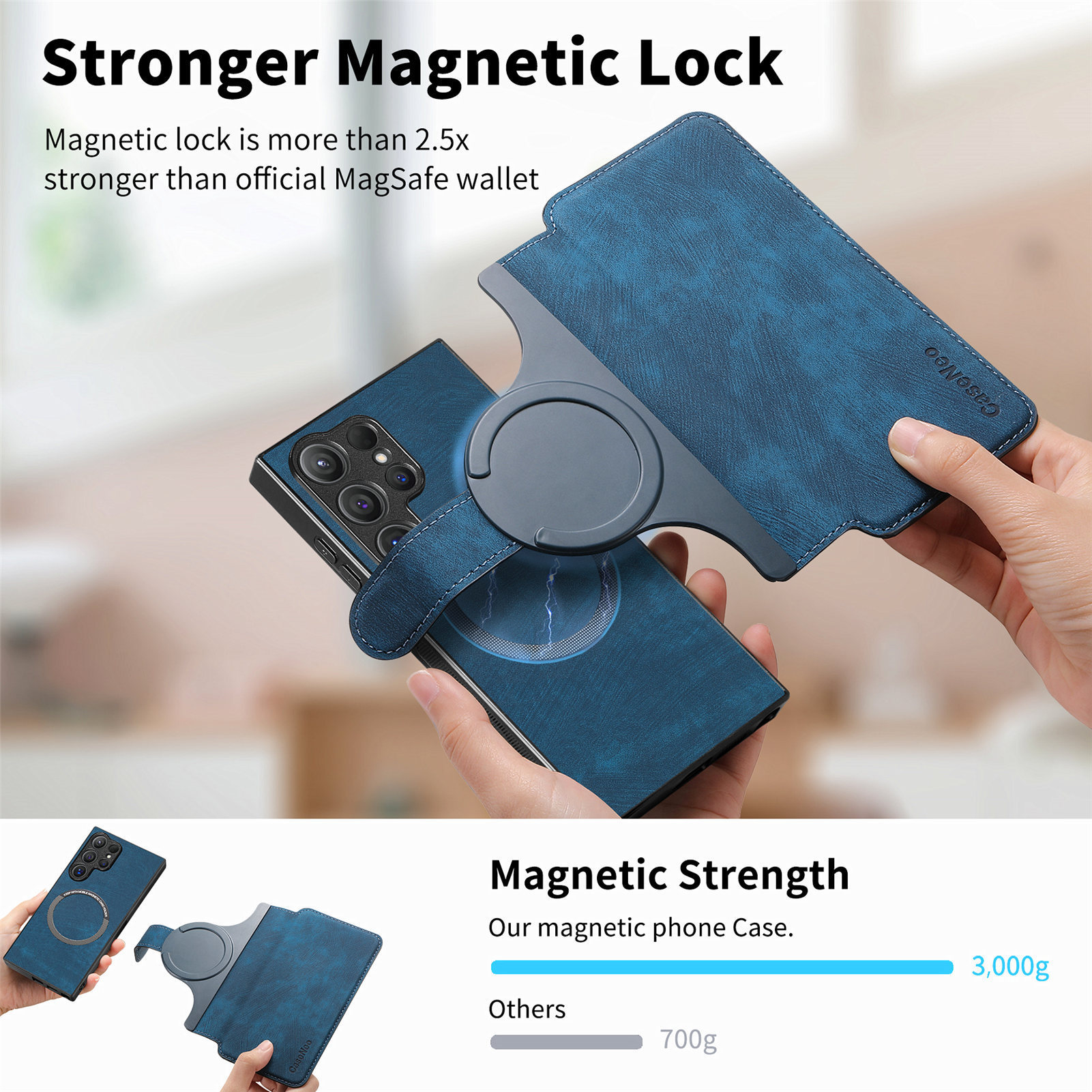Compatible with Samsung S26U/25Ultra phone case A57 magnetic 2-in-1 S24P detachable cover A36 protective case