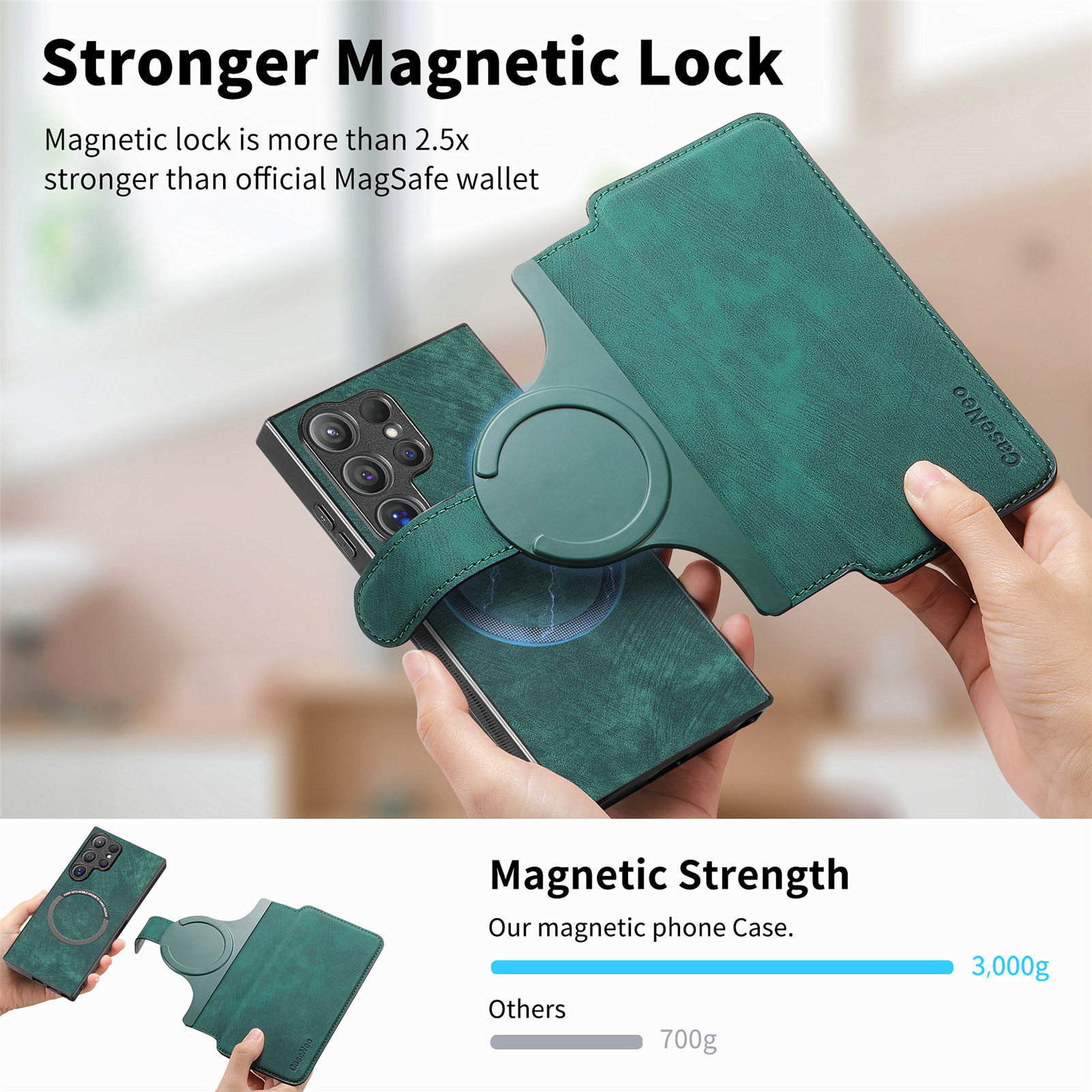Compatible with Samsung S26U/25Ultra phone case A57 magnetic 2-in-1 S24P detachable cover A36 protective case