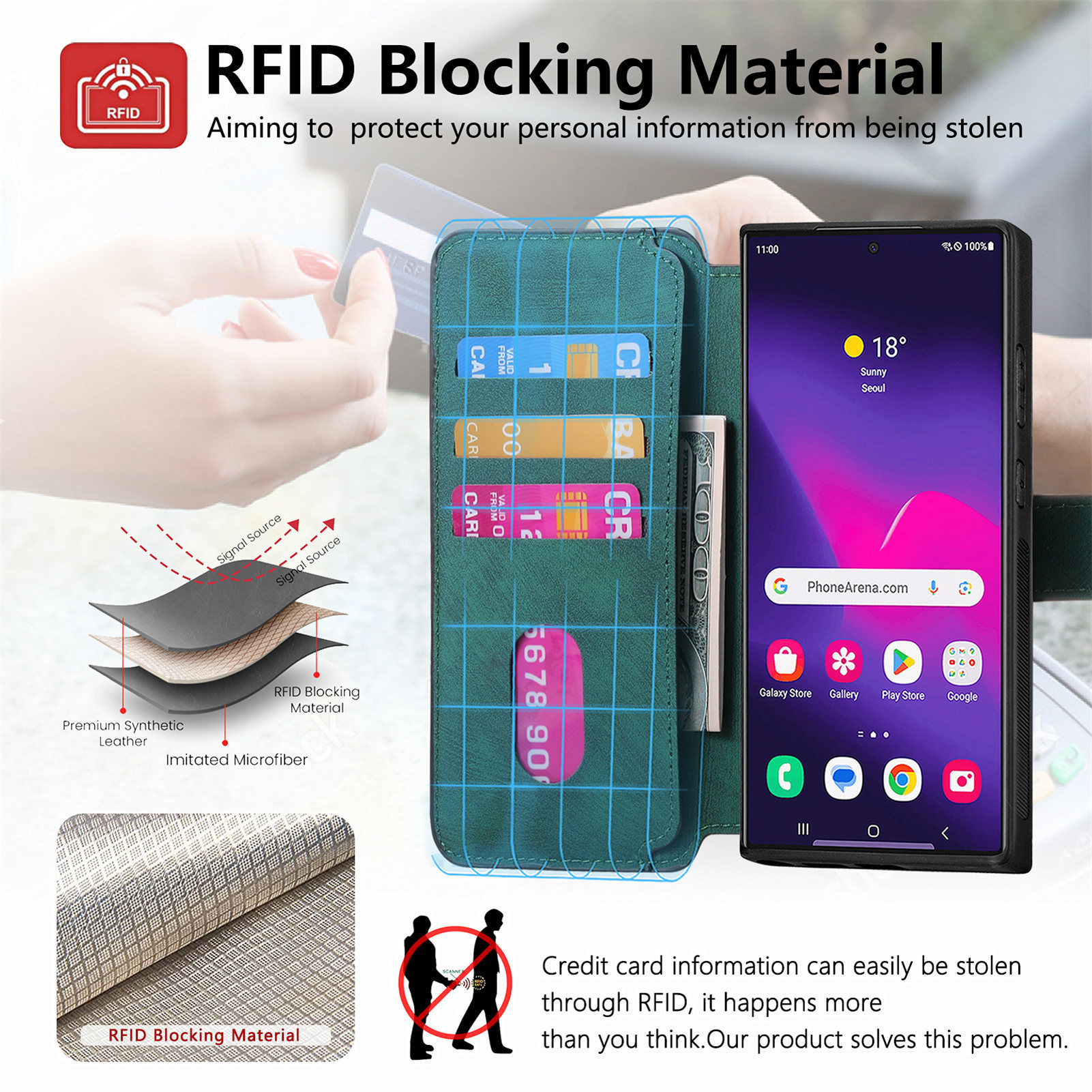 Compatible with Samsung S26U/25Ultra phone case A57 magnetic 2-in-1 S24P detachable cover A36 protective case