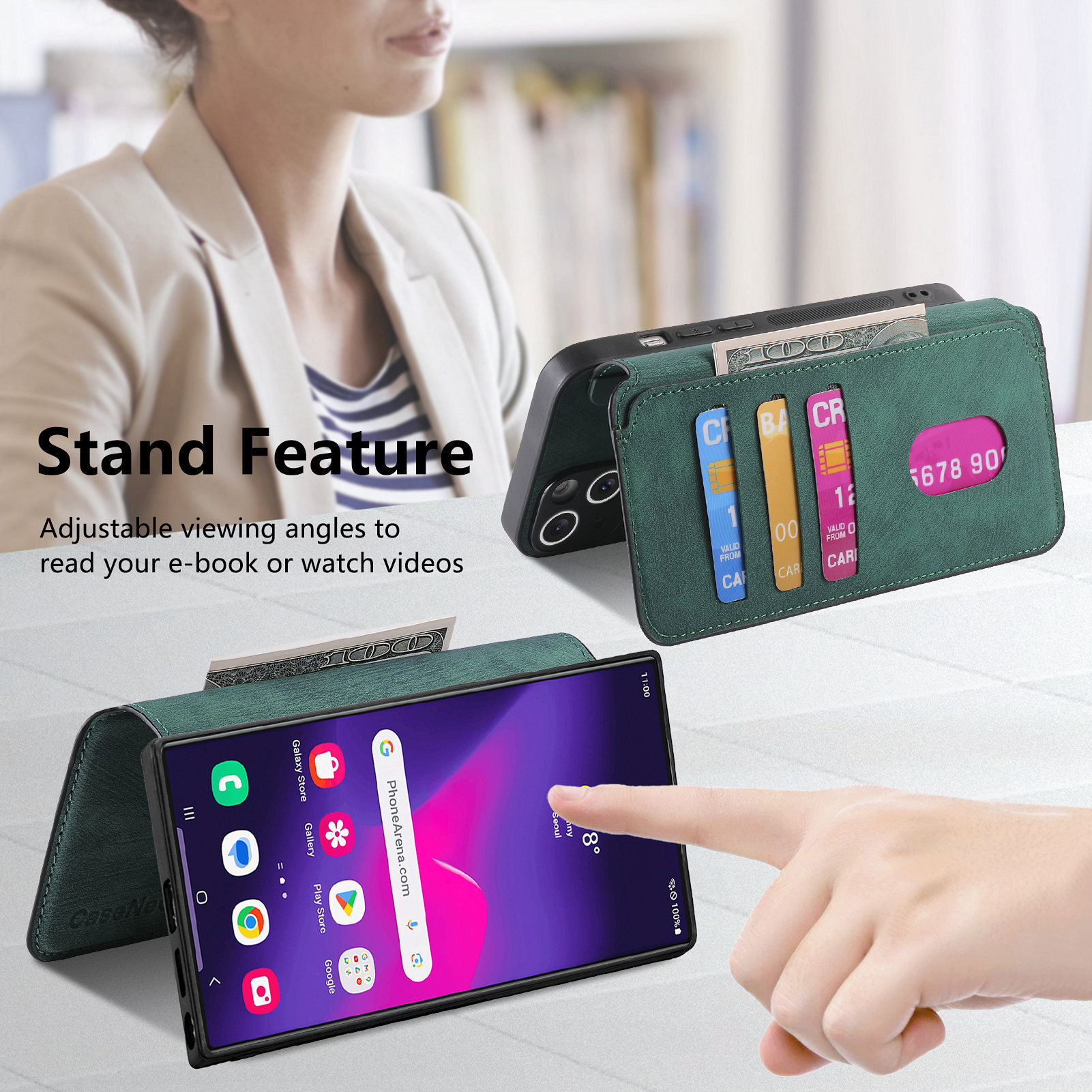 Compatible with Samsung S26U/25Ultra phone case A57 magnetic 2-in-1 S24P detachable cover A36 protective case