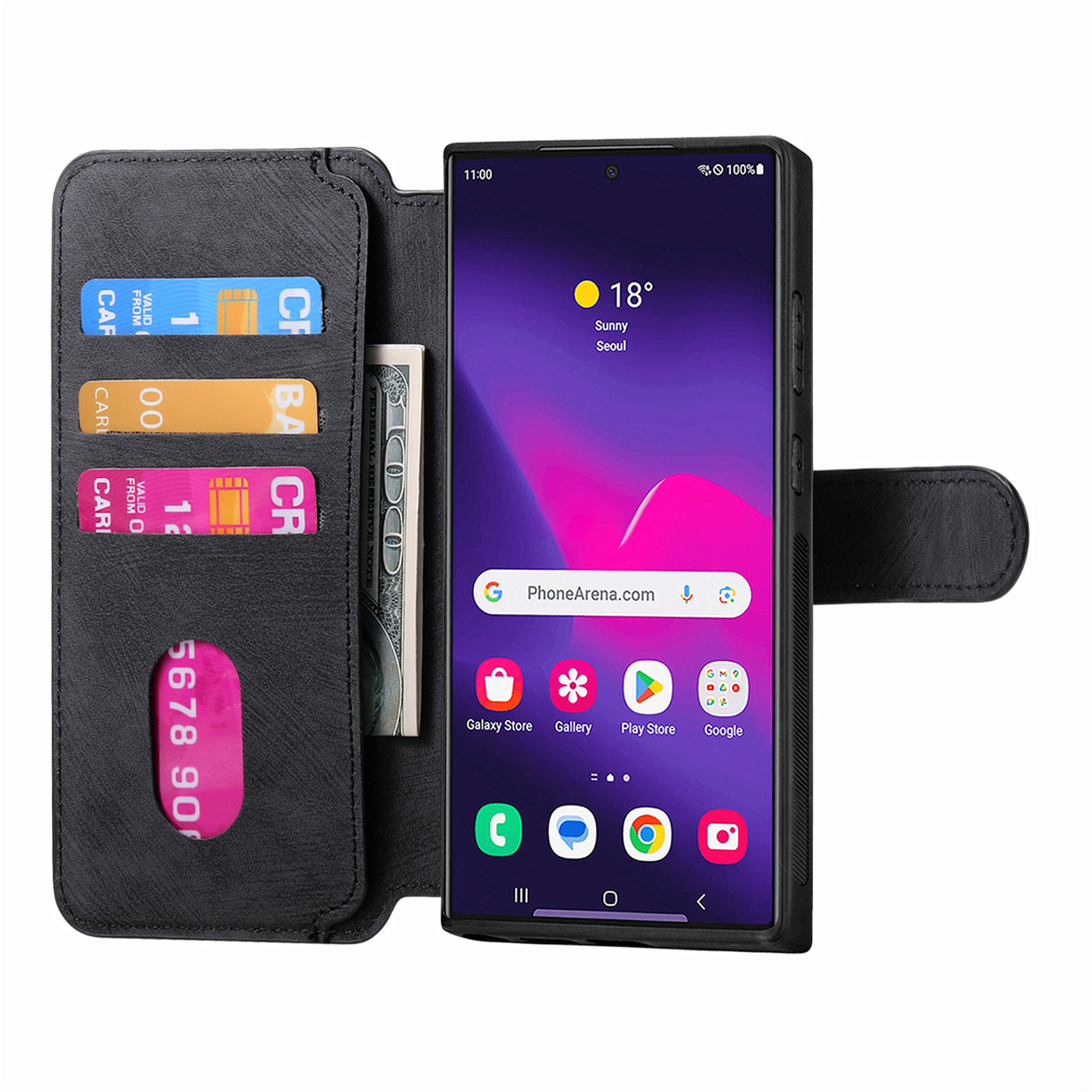 Compatible with Samsung S26U/25Ultra phone case A57 magnetic 2-in-1 S24P detachable cover A36 protective case