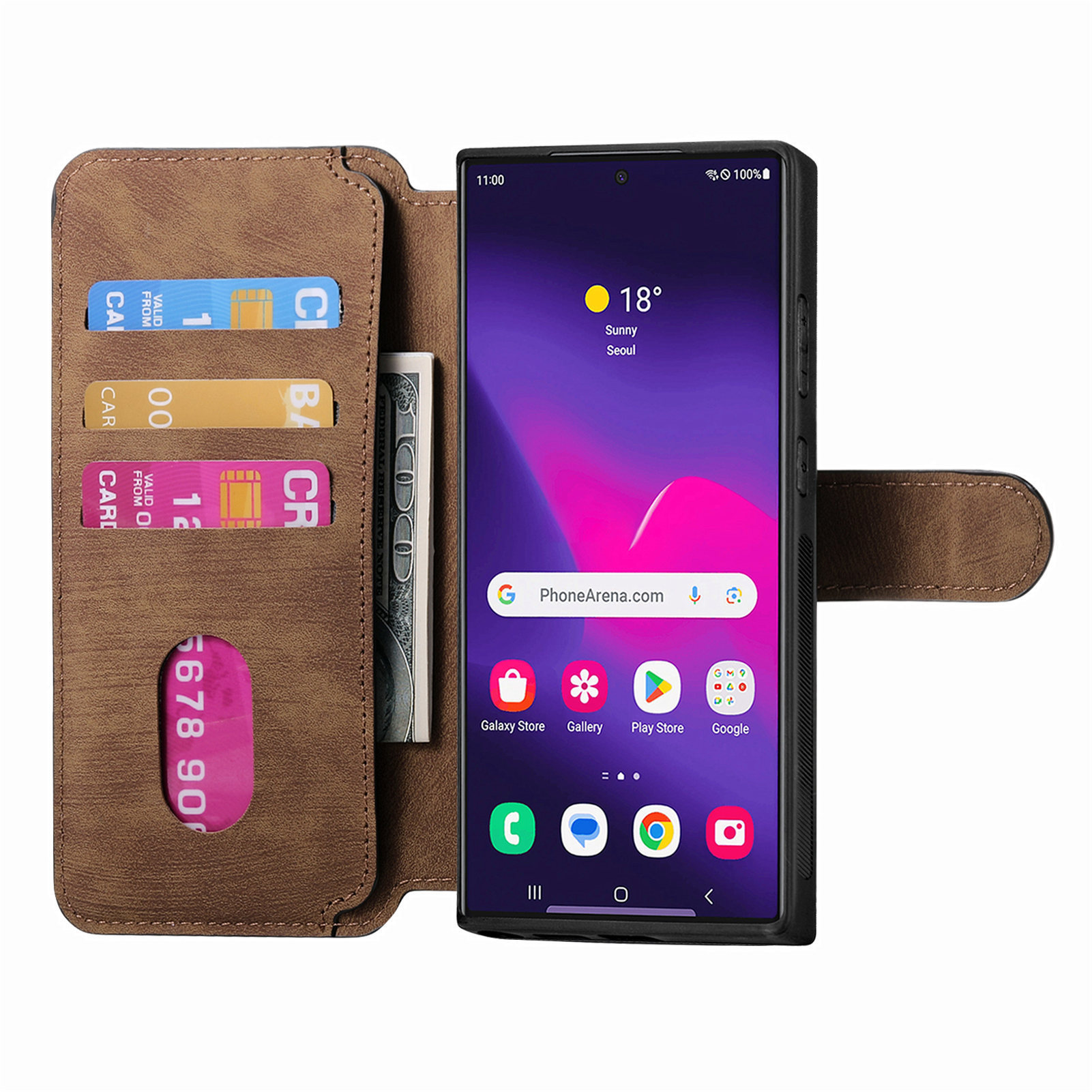 Compatible with Samsung S26U/25Ultra phone case A57 magnetic 2-in-1 S24P detachable cover A36 protective case