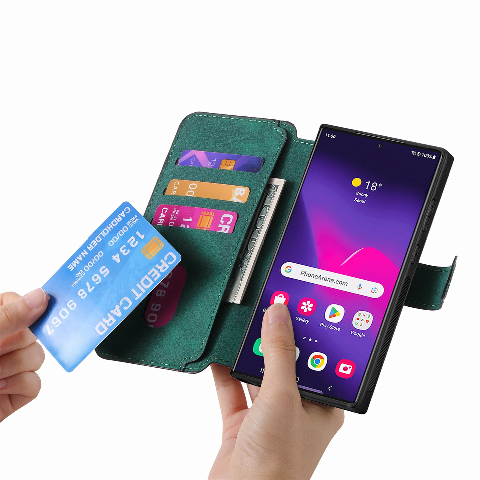 Compatible with Samsung S26U/25Ultra phone case A57 magnetic 2-in-1 S24P detachable cover A36 protective case