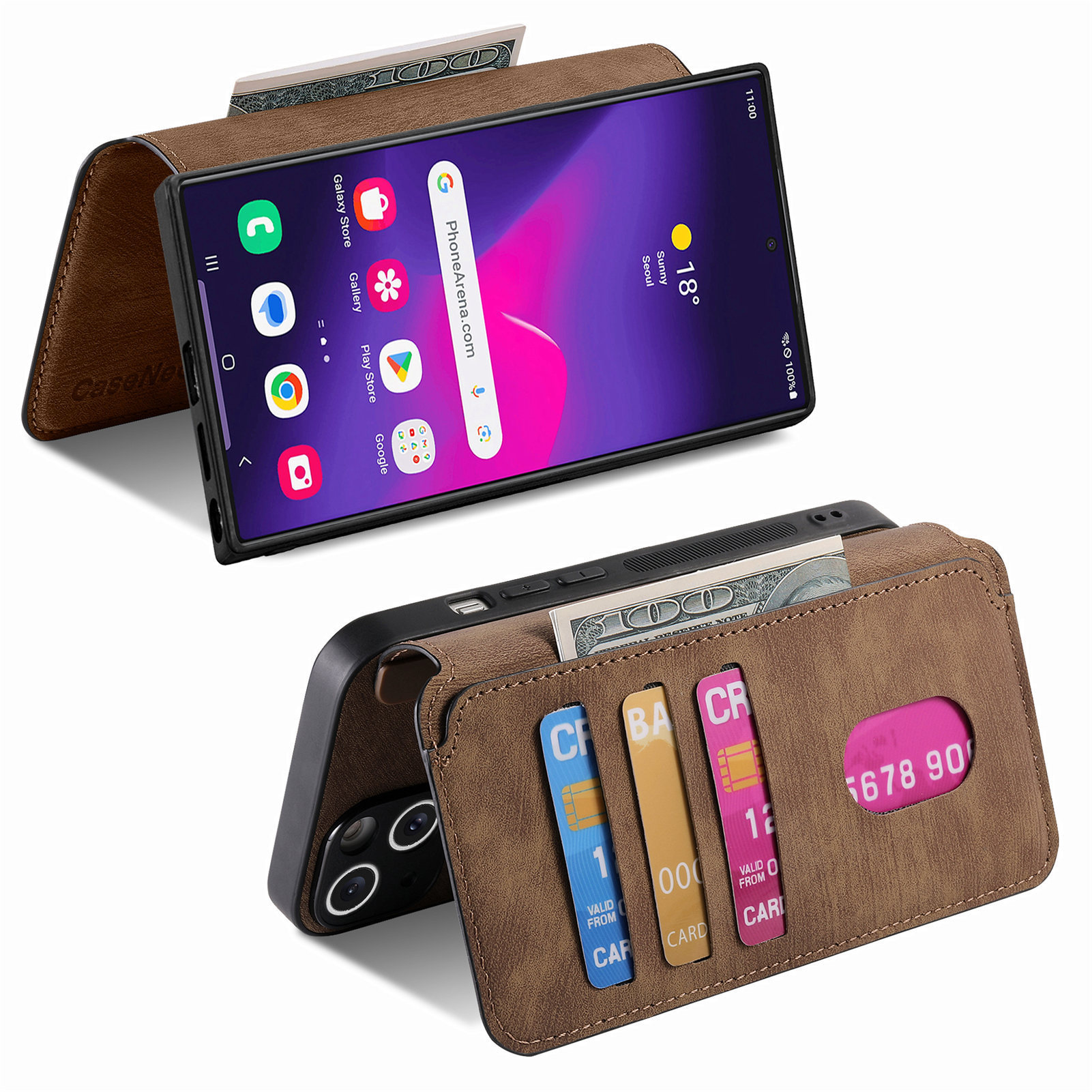 Compatible with Samsung S26U/25Ultra phone case A57 magnetic 2-in-1 S24P detachable cover A36 protective case