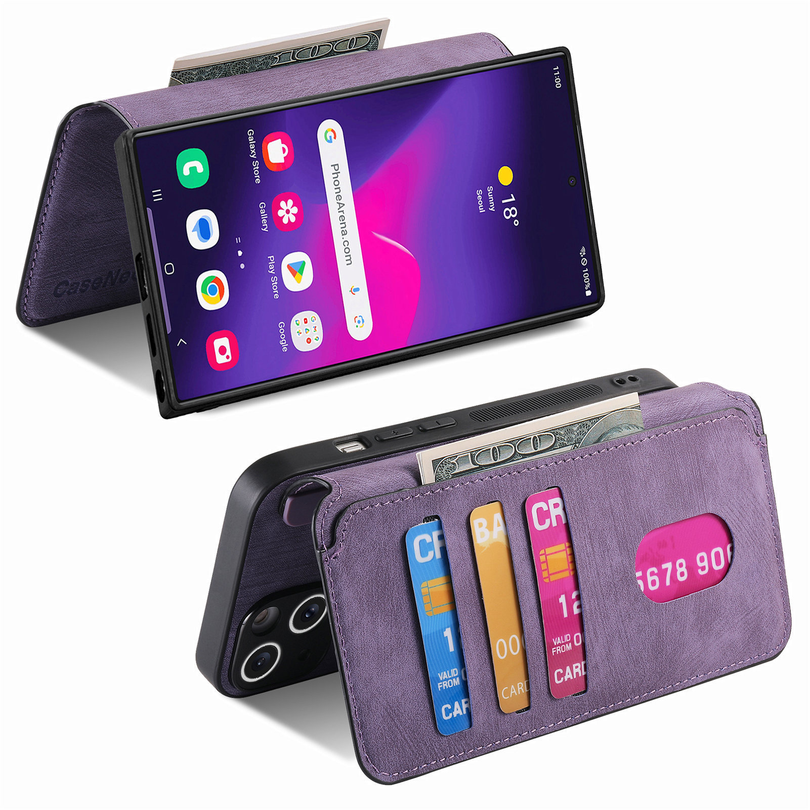 Compatible with Samsung S26U/25Ultra phone case A57 magnetic 2-in-1 S24P detachable cover A36 protective case