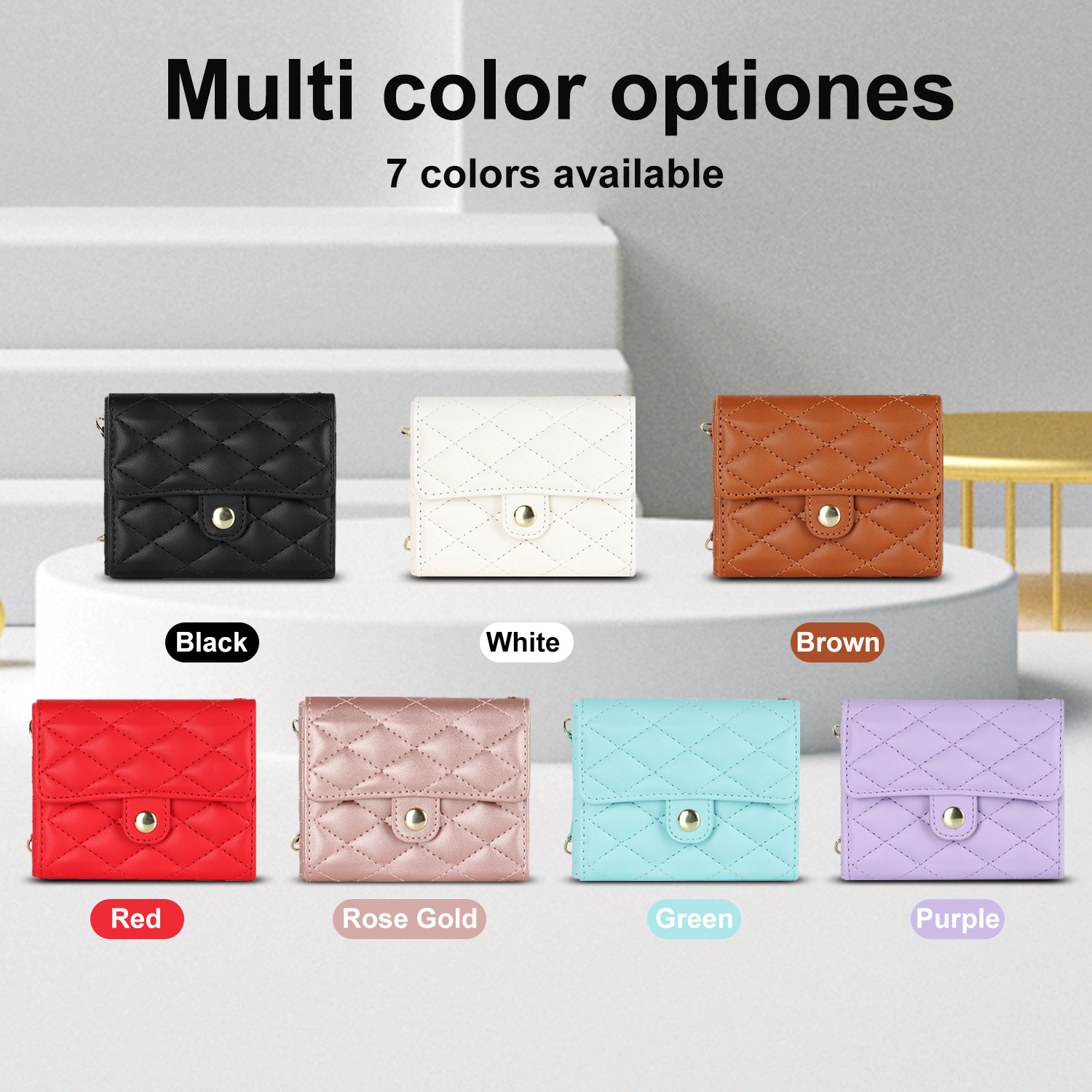 Compatible with Samsung ZFlip 7/6/5 phone case, 4/3 size, Chanel-style crossbody bag, Razr 60/50 folding screen protective case