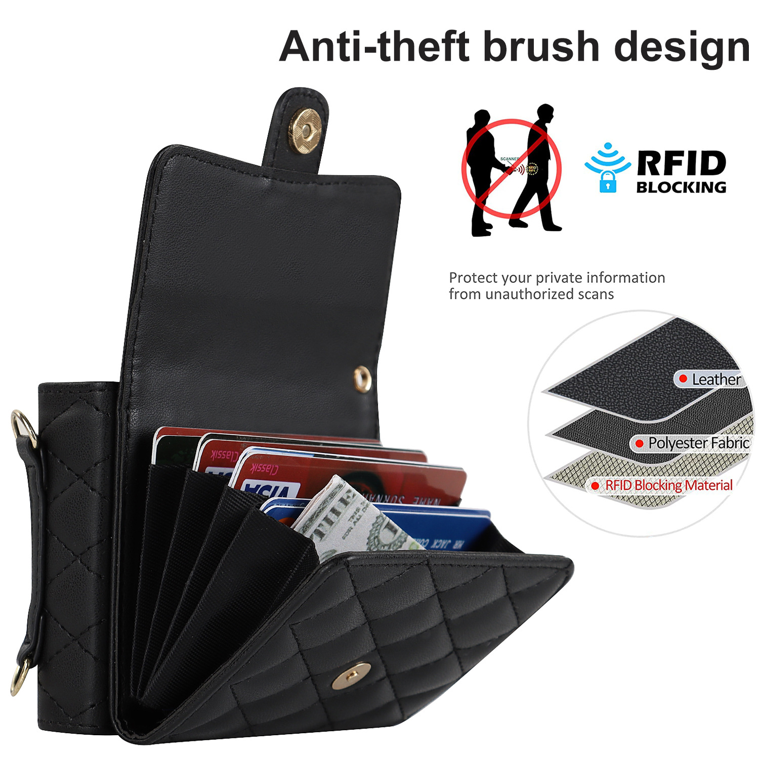 Compatible with Samsung ZFlip 7/6/5 phone case, 4/3 size, Chanel-style crossbody bag, Razr 60/50 folding screen protective case
