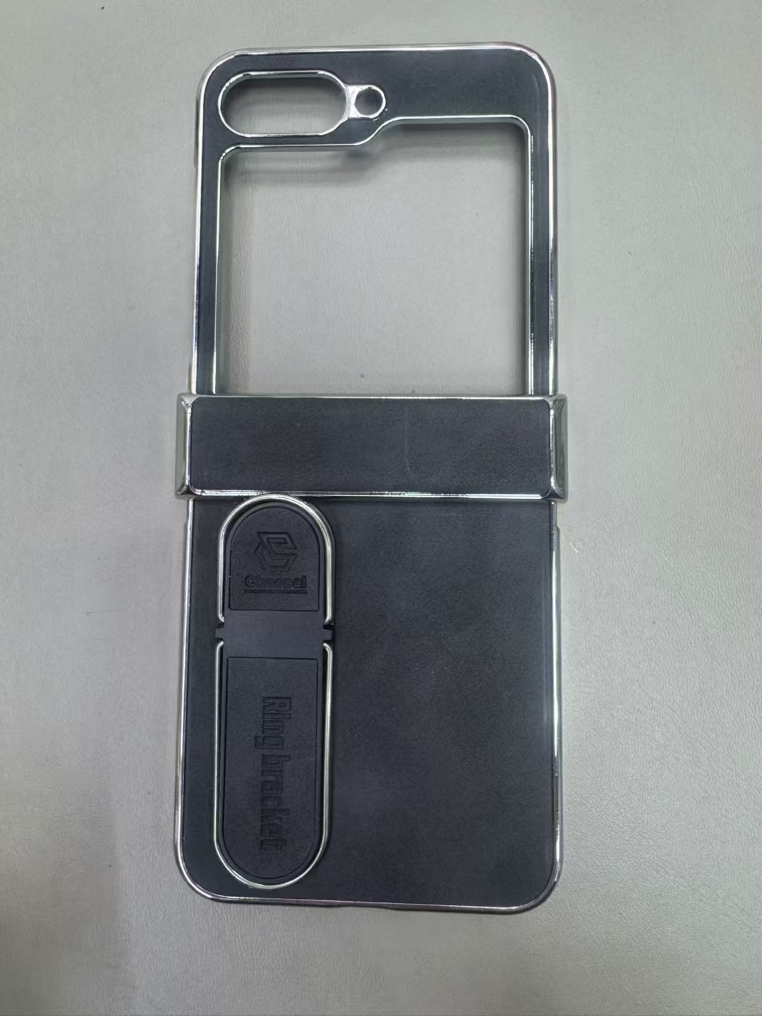 Compatible with Samsung Z Fold8 Ultra phone case, 7/6 vegan leather, electroplated stand, 5/4/3 folding screen protective case