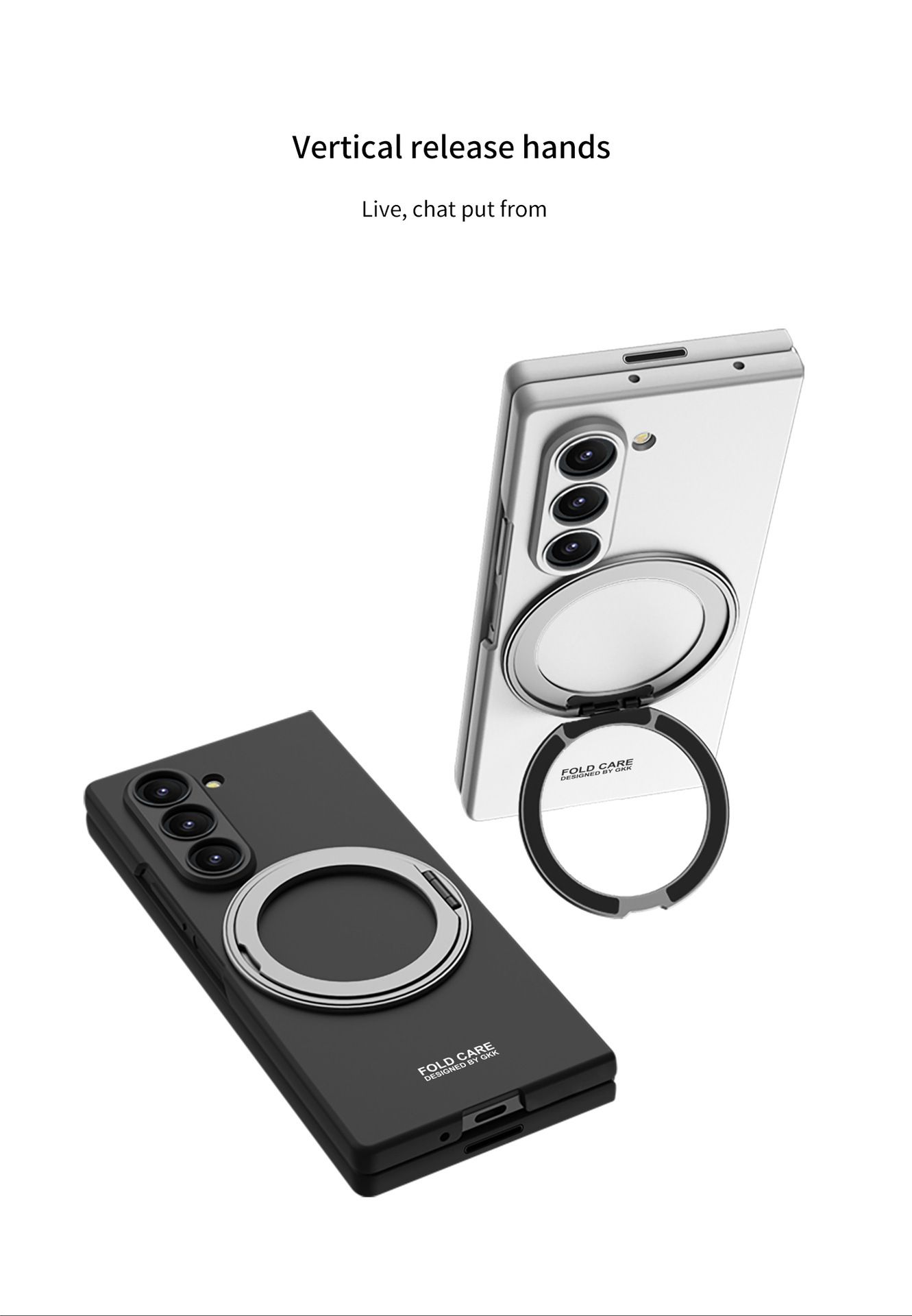 Compatible with Samsung Z Fold8U phone case 7/6 wireless charging magnetic 360° rotating stand 5/4 ultra-thin protective case